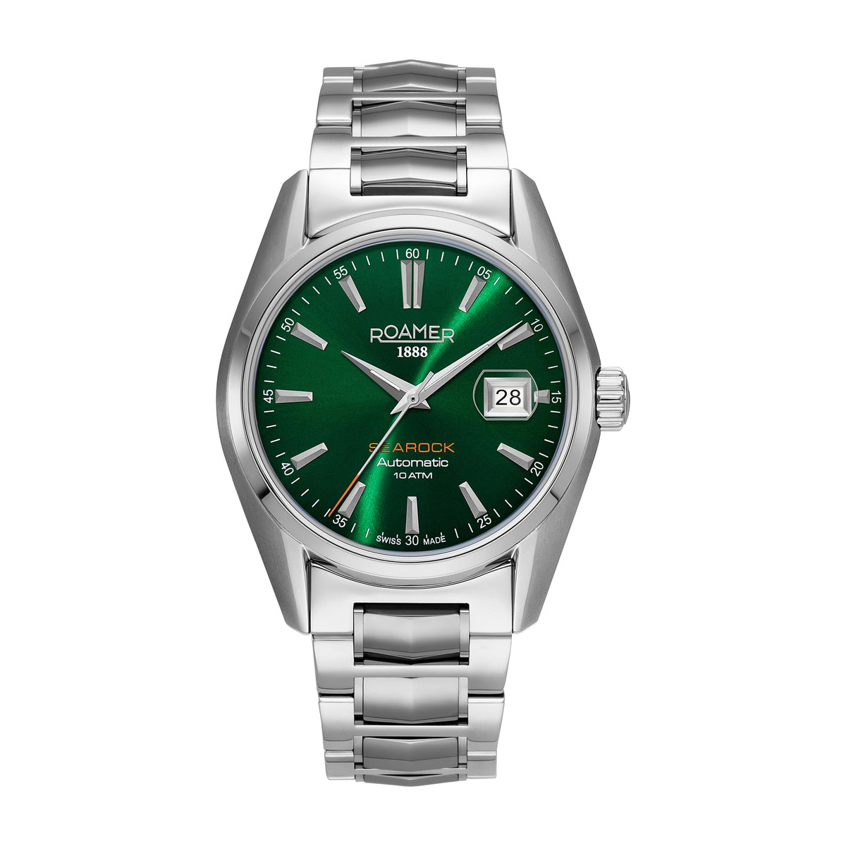 Roamer Men's Searock Automatic Stainless Steel Watch 210665 41 75 20 - Nizam Watch House