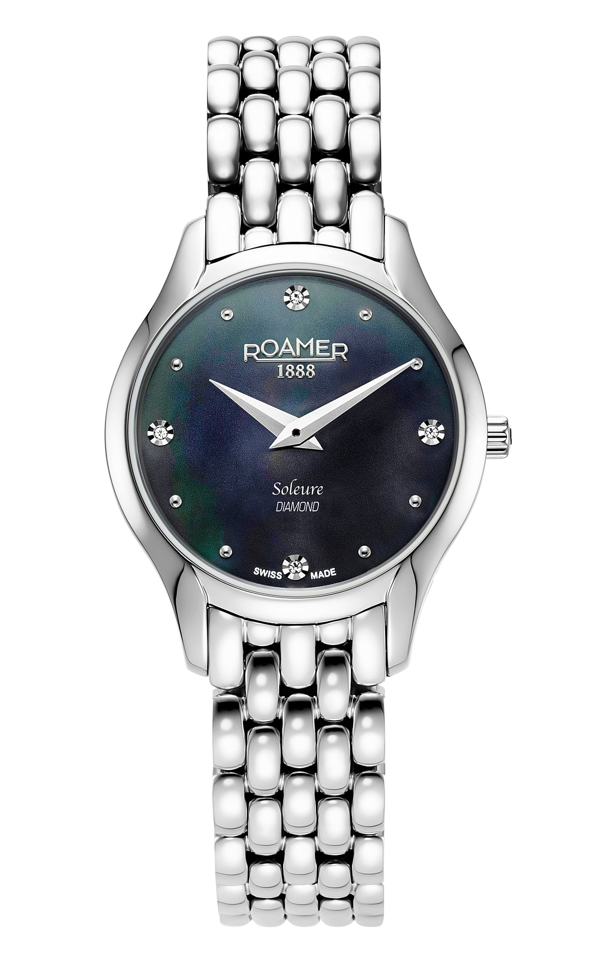 Roamer Women's Soleure Diamond Quartz Stainless Steel Watch 547857 41 85 50