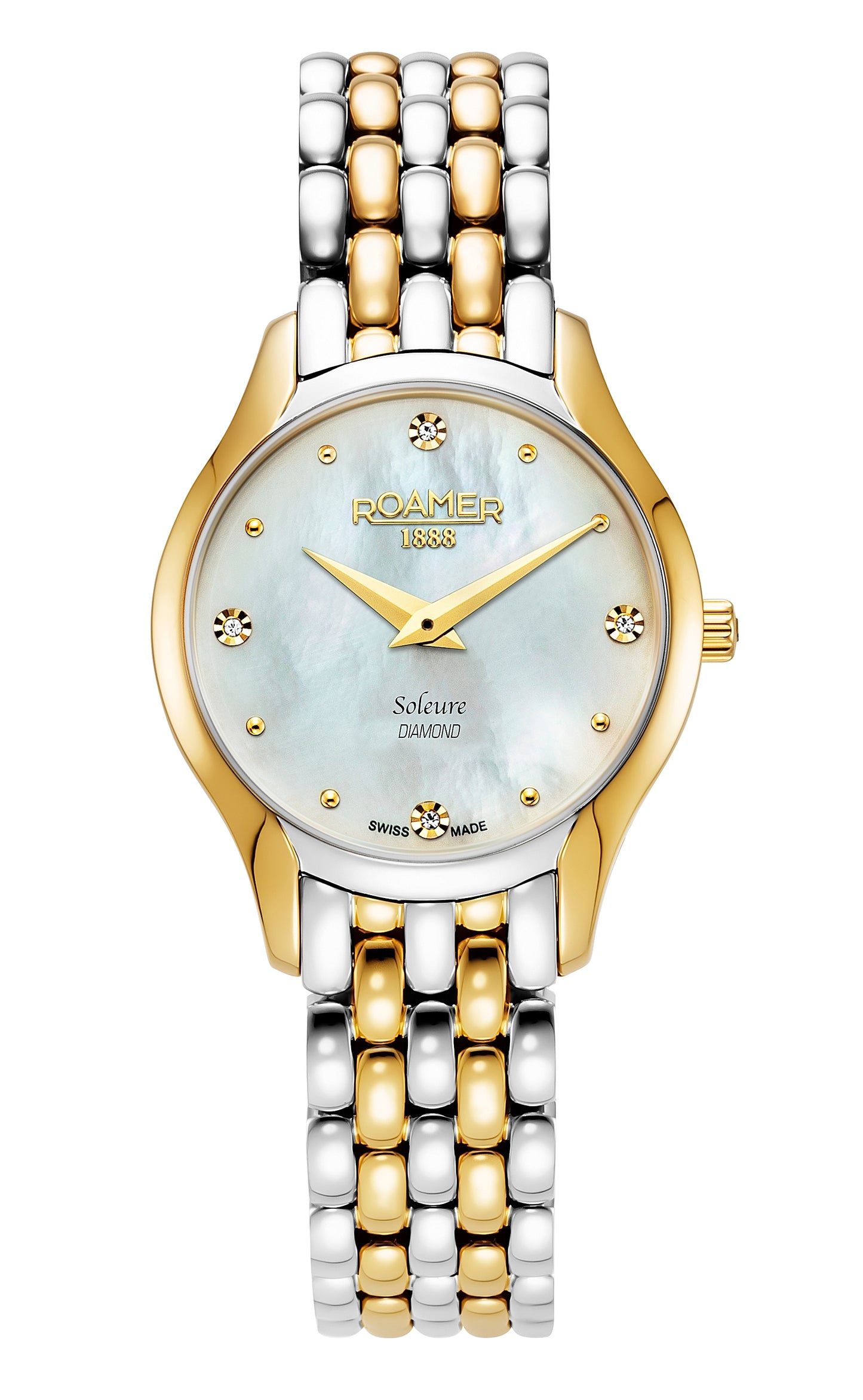 Roamer - 547857 47 25 50 - SOLEURE DIAMOND Quartz Stainless Steel watch for Women