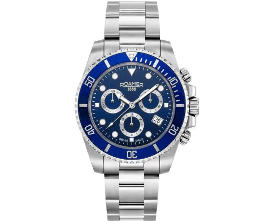 Roamer Men's Deep Sea Chronograph Stainless Steel Watch 851837 41 45 20