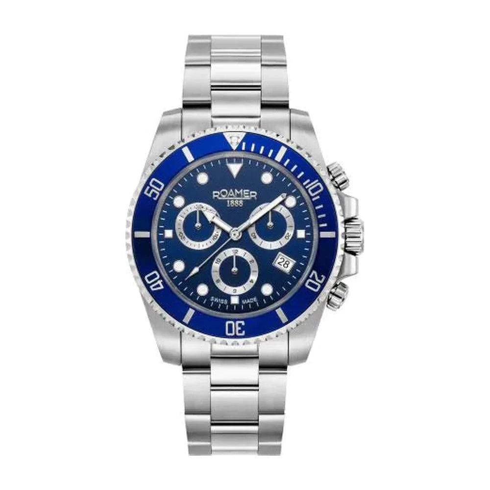 Roamer Men's Deep Sea Chronograph Stainless Steel Watch 851837 41 45 20 - Nizam Watch House