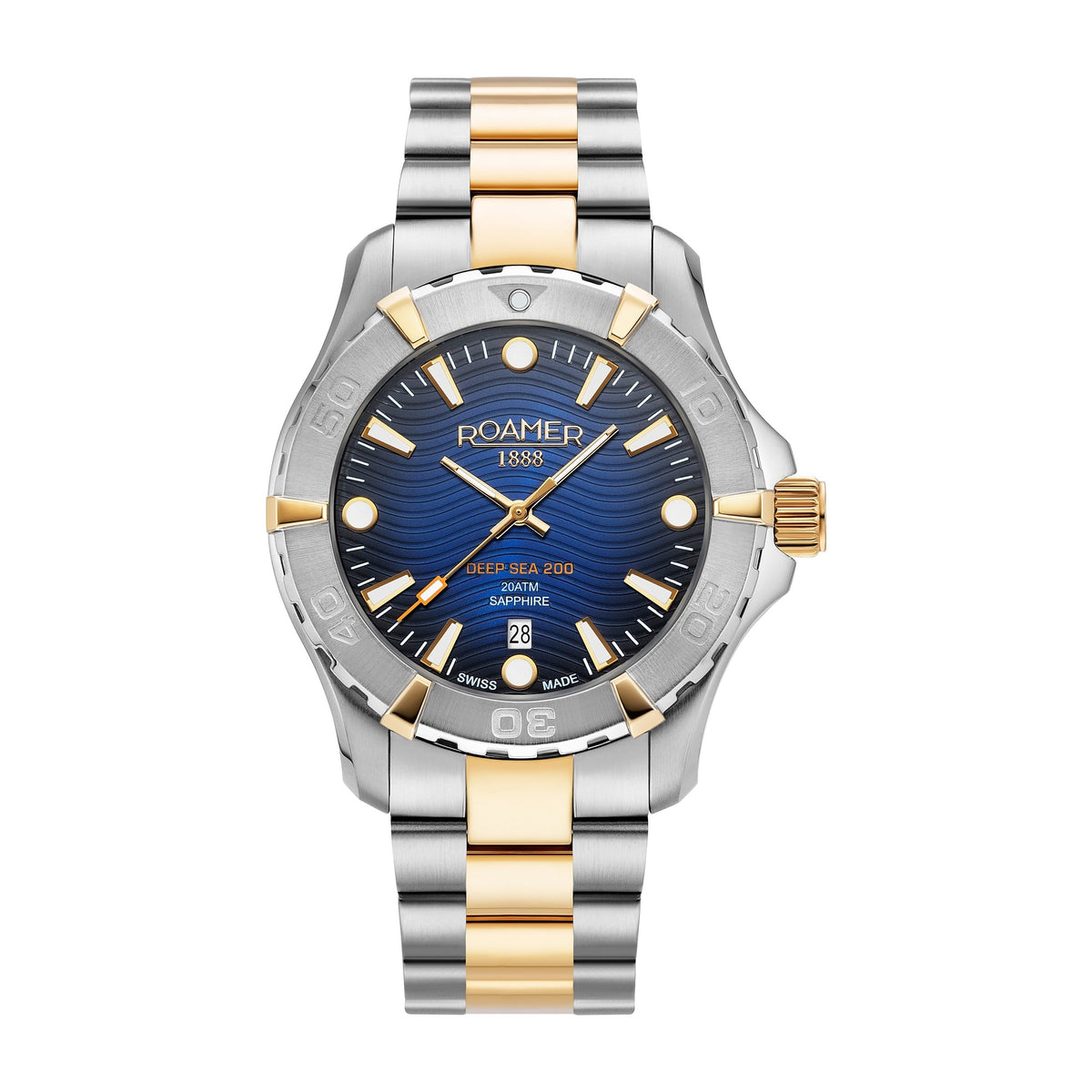 Roamer Men's Deep Sea 200 Stainless Steel Watch 860833 47 45 70 - Nizam Watch House