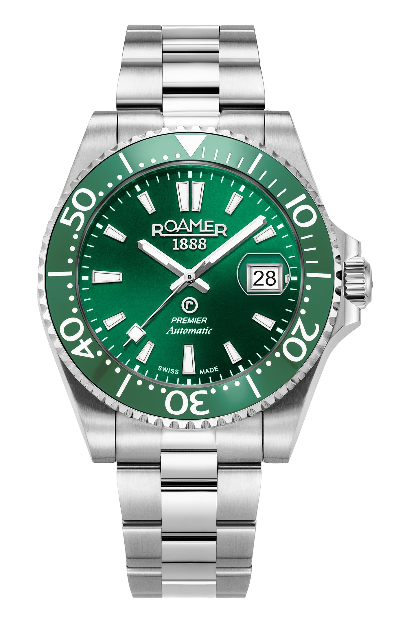 Roamer - 986983 41 75 20 - PREMIER Automatic Stainless Steel Watch for Men's