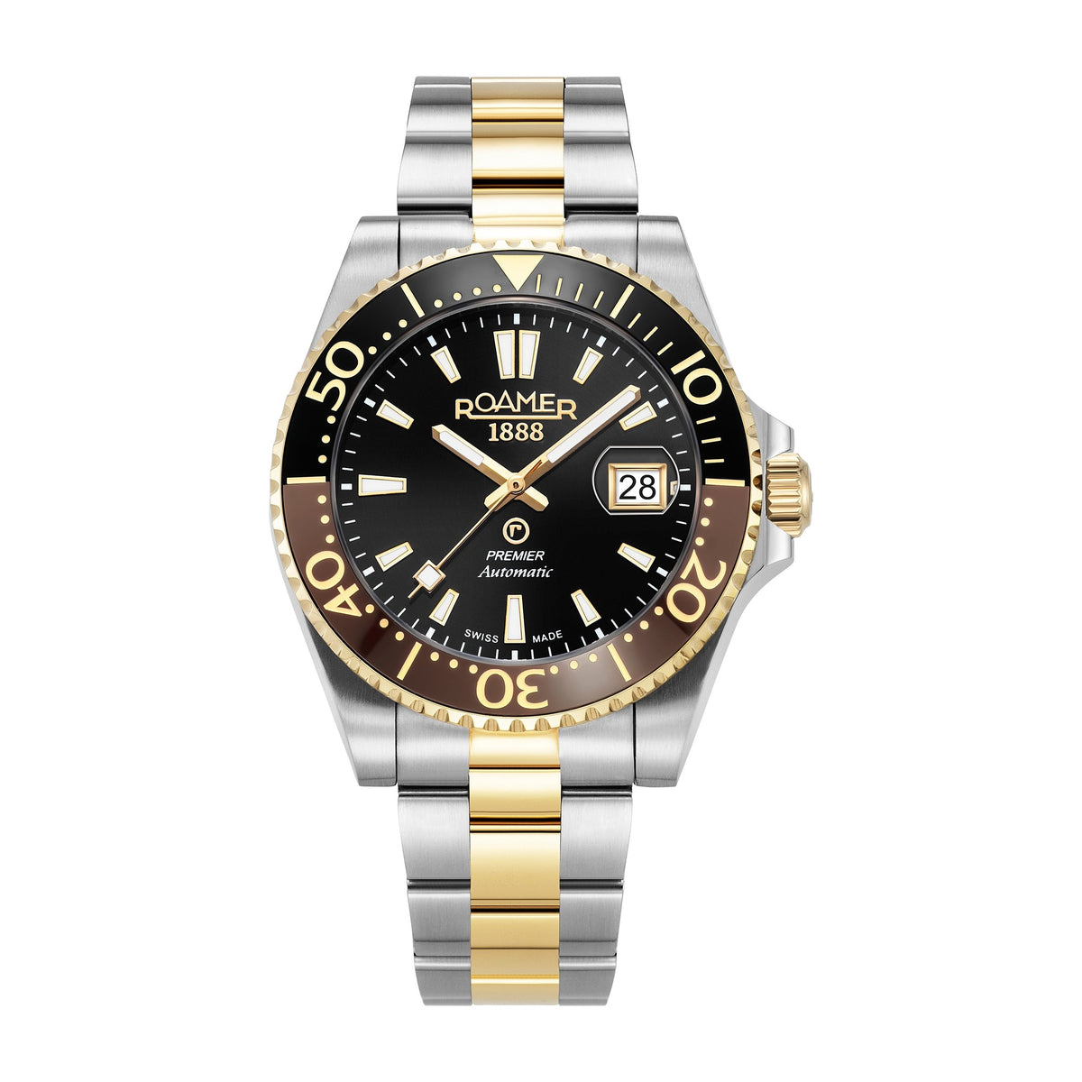 Roamer Men's Premier Automatic Stainless Steel Watch 986983 47 85 20 - Nizam Watch House