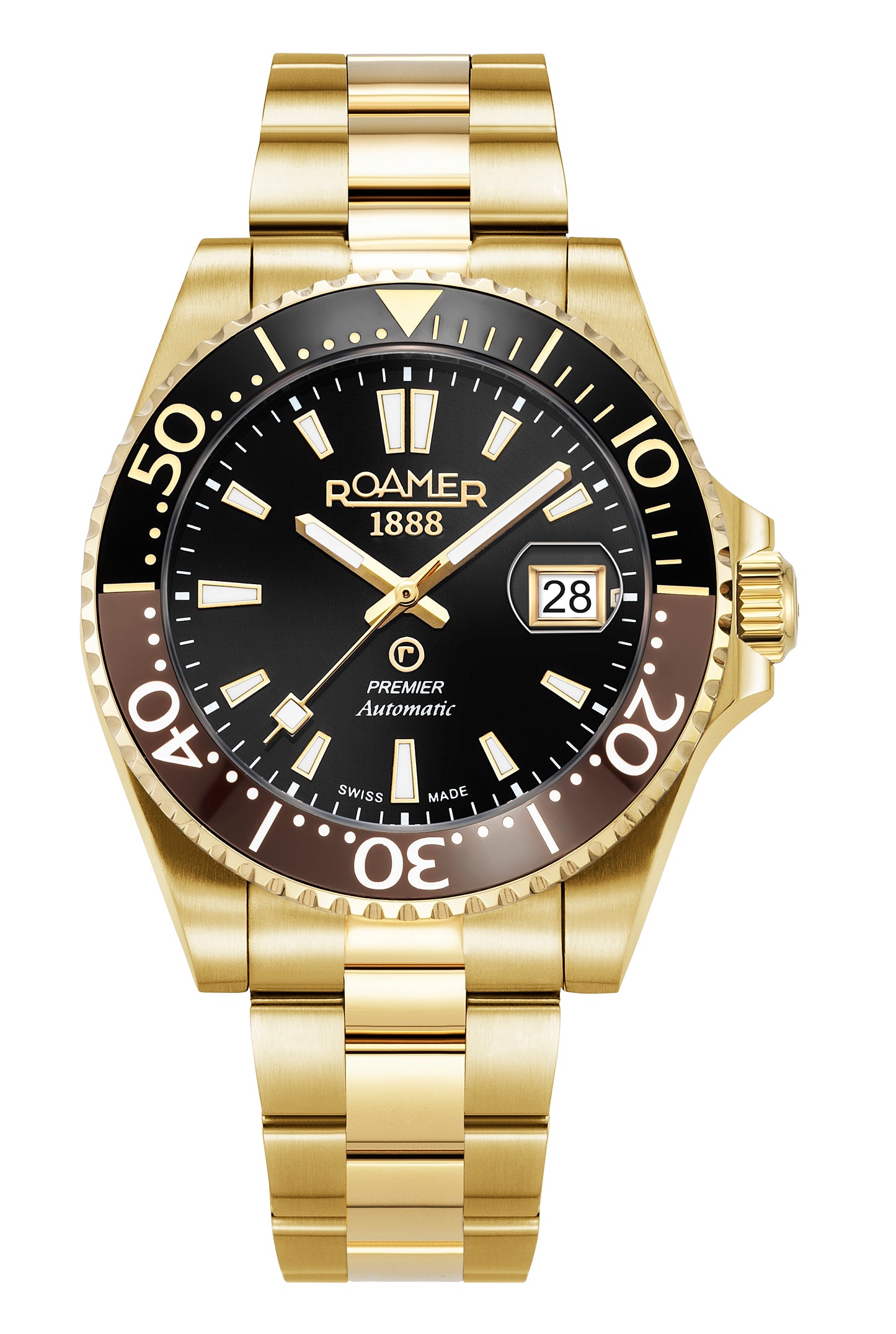 Roamer - 986983 48 85 20 - PREMIER Automatic Stainless Steel Watch for Men's