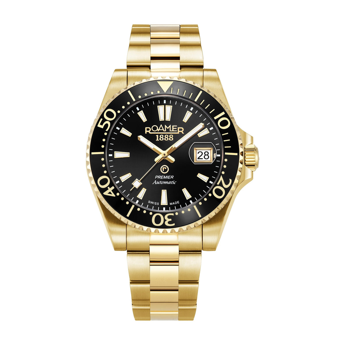 Roamer - 986983 48 85 21 - PREMIER Automatic Stainless Steel Watch for Men's - Nizam Watch House