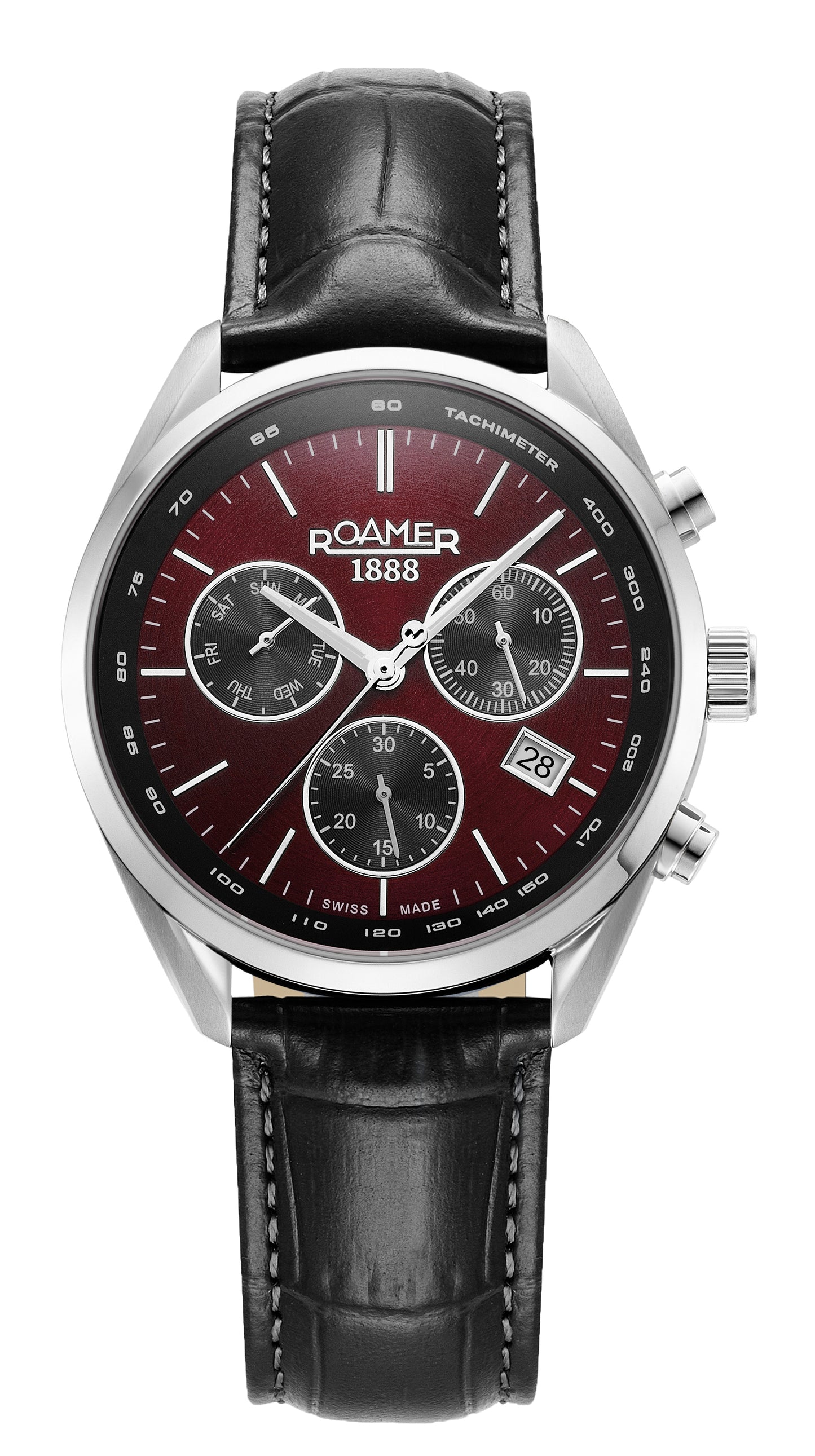 Roamer - 993819 41 65 02 - PRO CHRON Leather Strap Watch For Men's