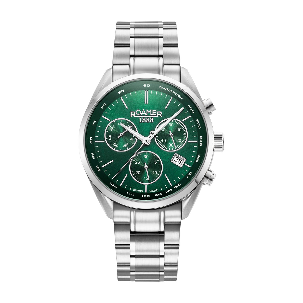 Roamer Men's PRO Chron Stainless Steel Watch 993819 41 75 20 - Nizam Watch House