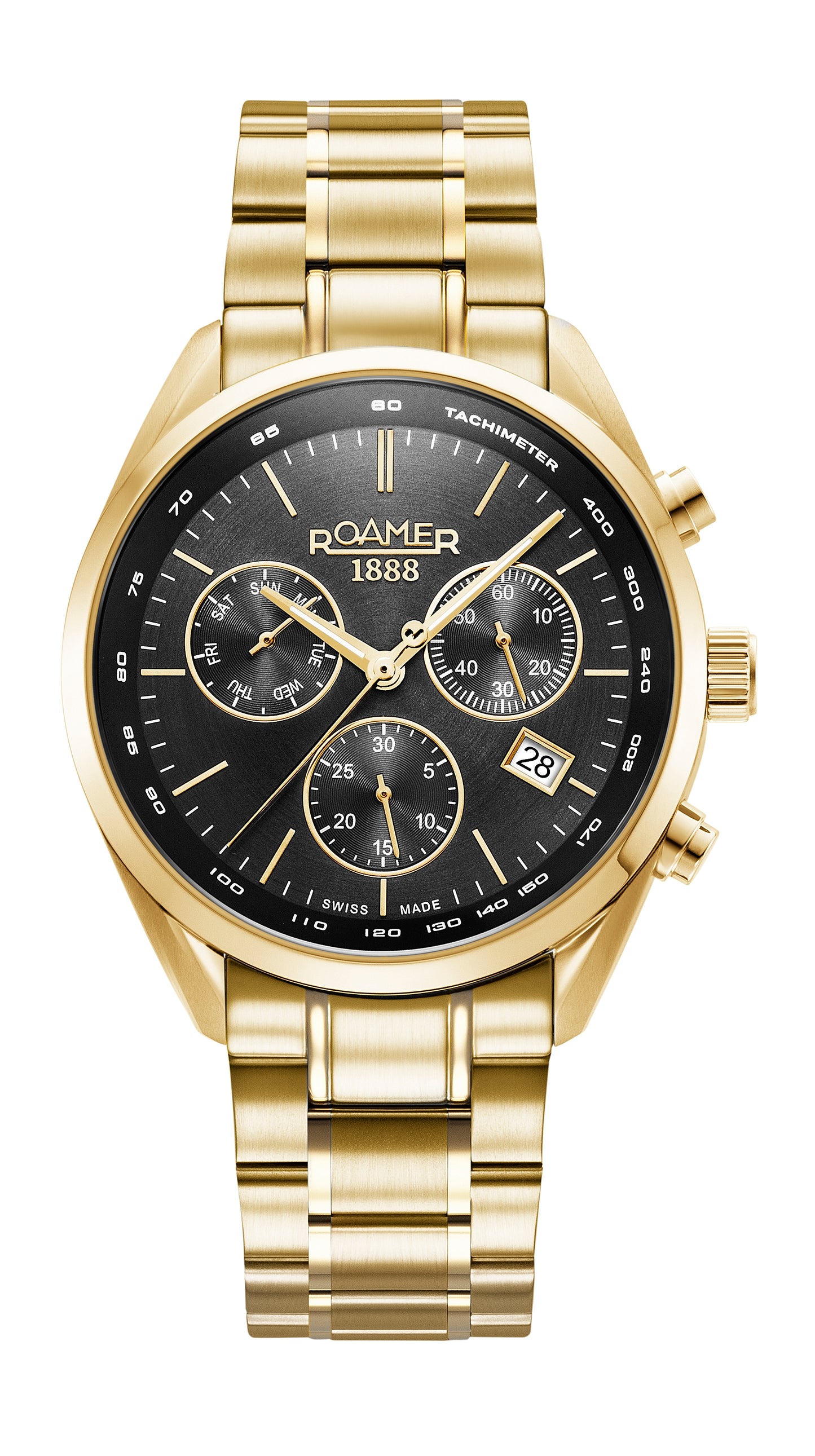 Roamer - 993819 48 85 20 - PRO CHRON Stainless Steel Watch For Men's