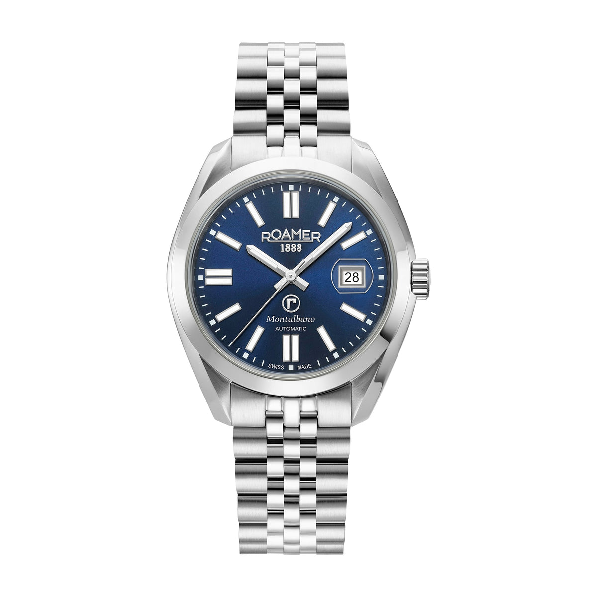 Roamer - 996983 41 45 20 - MONTALBANO Automatic Stainless Steel Watch for Men's - Nizam Watch House