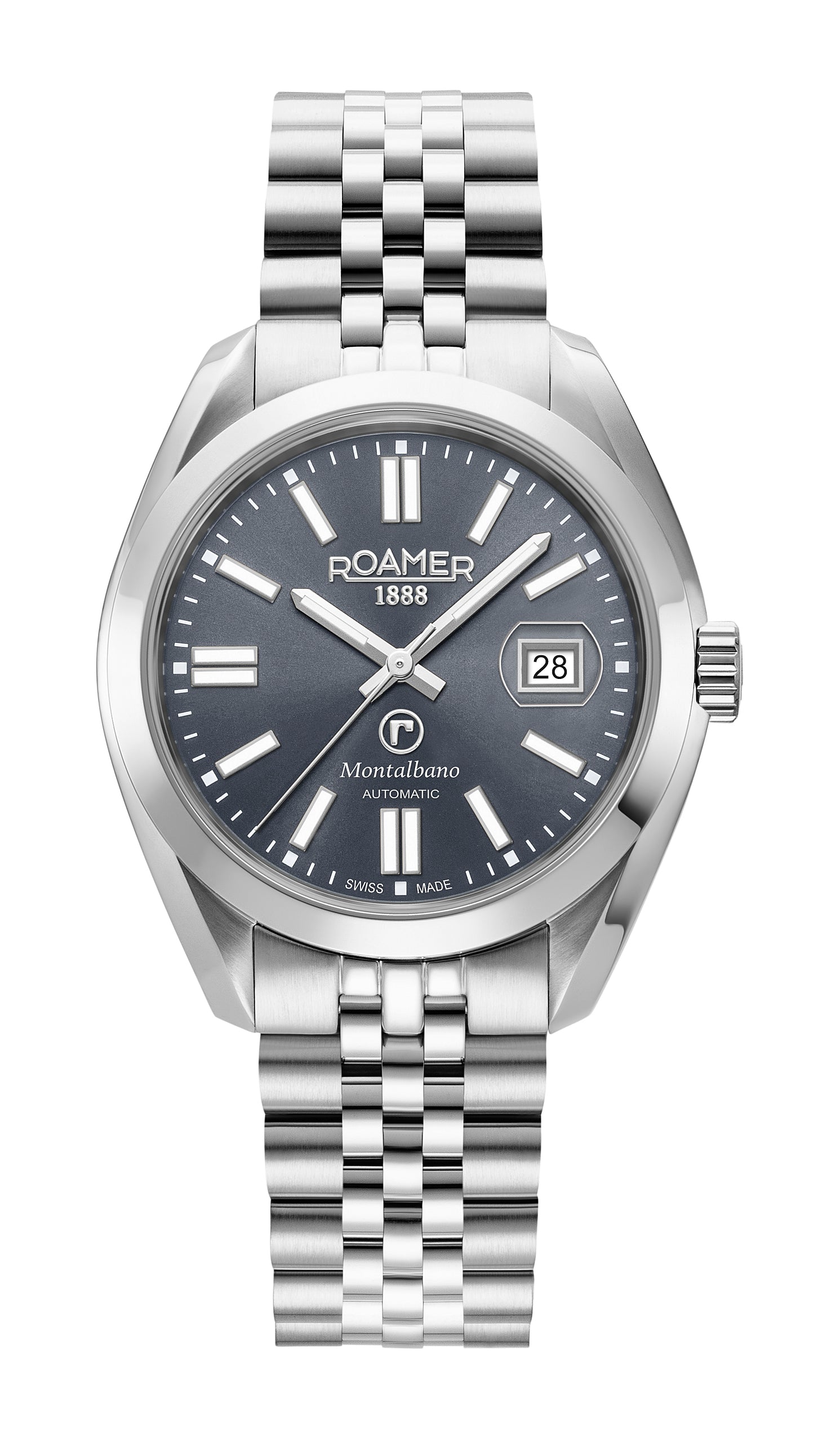 Roamer - 996983 41 55 20 - MONTALBANO Automatic Stainless Steel Watch for Men's