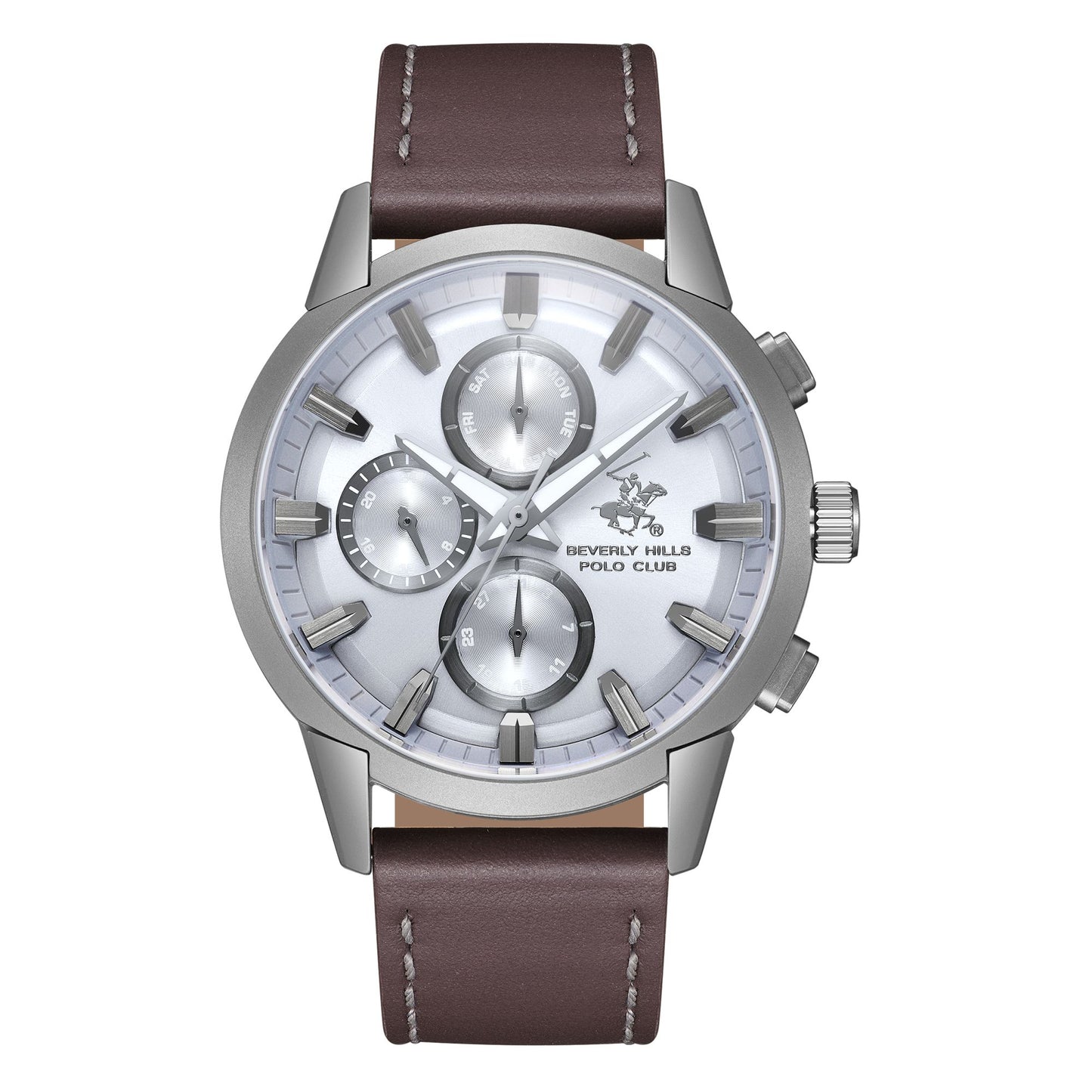 BHPC-BP3666X.042 - Leather Strap Multifunction Watch For Men