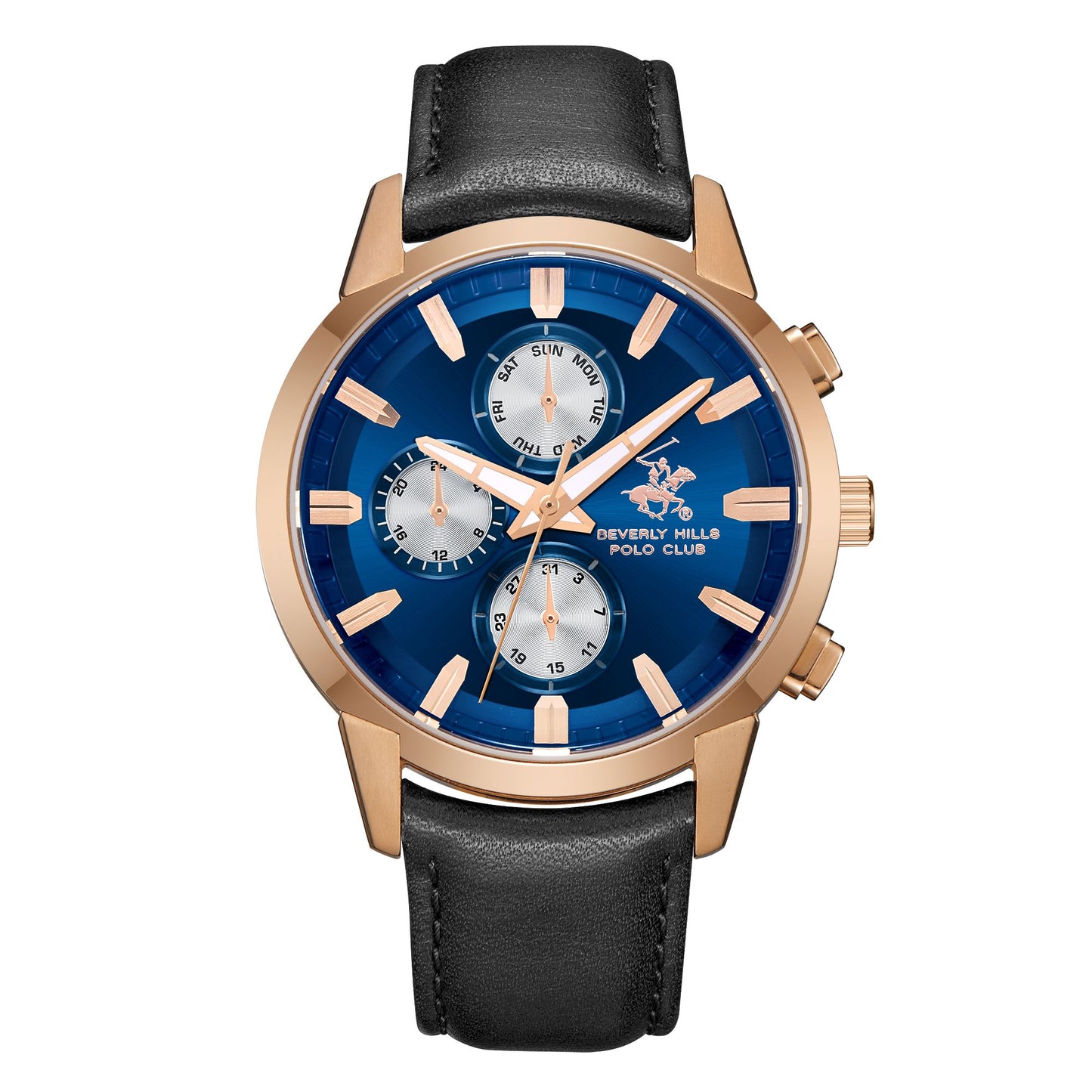 BHPC-BP3666X.499 - Leather Strap Multifunction Watch For Men