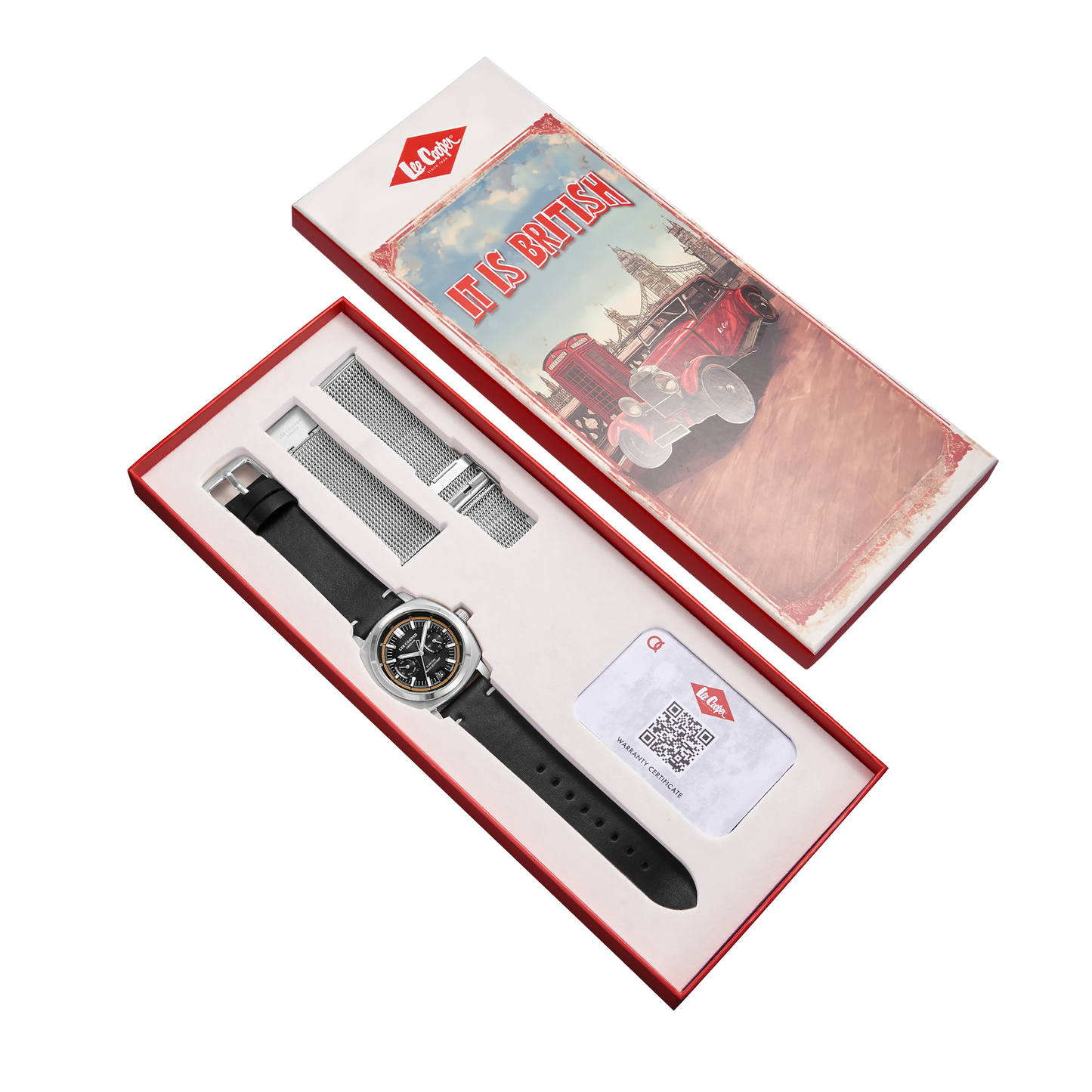 Lee Cooper Men's Super Metal Black Watch LC08377.351