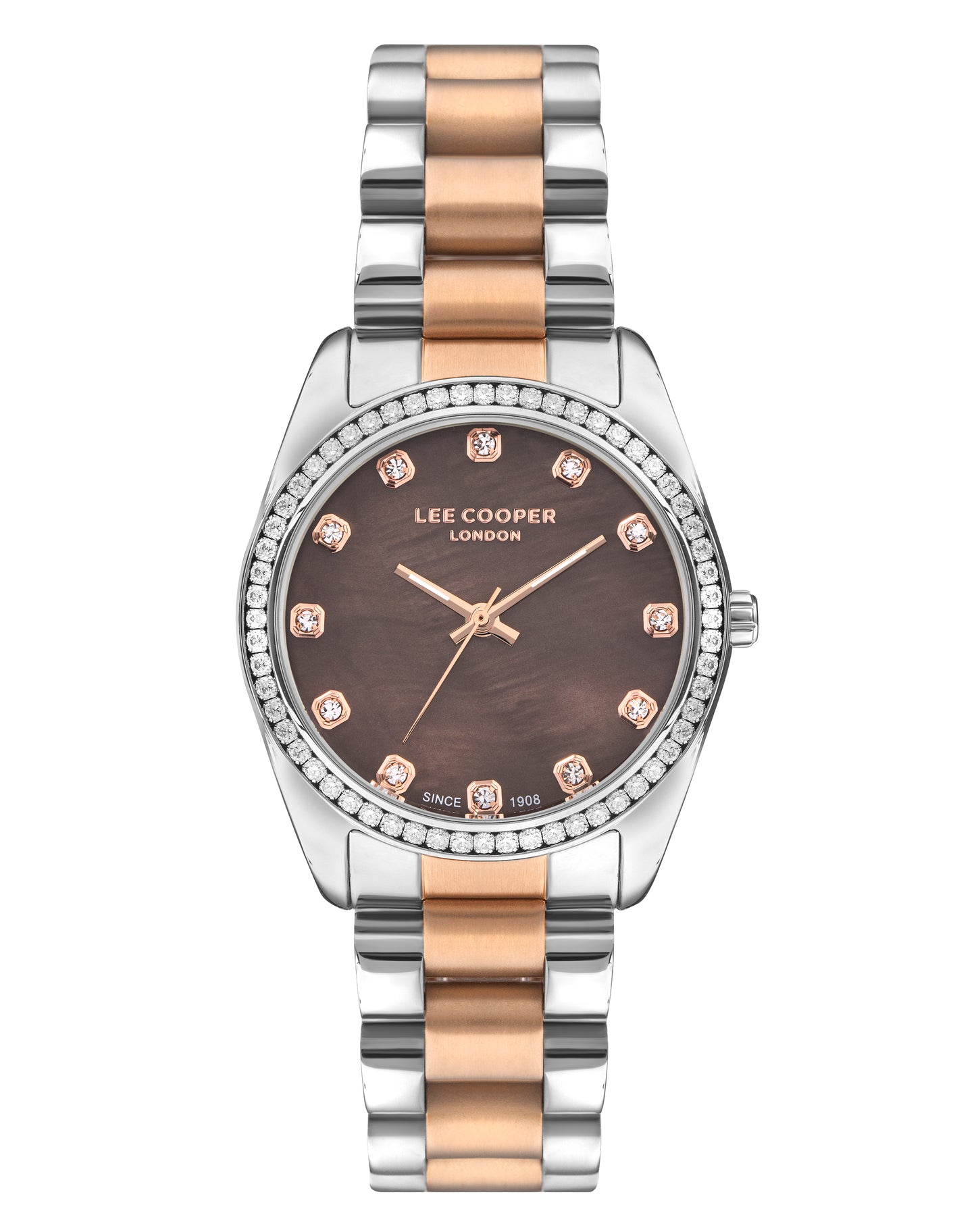 Lee Cooper - LC07478.540 - Women's Super Metal Silver/Rose Gold Watch