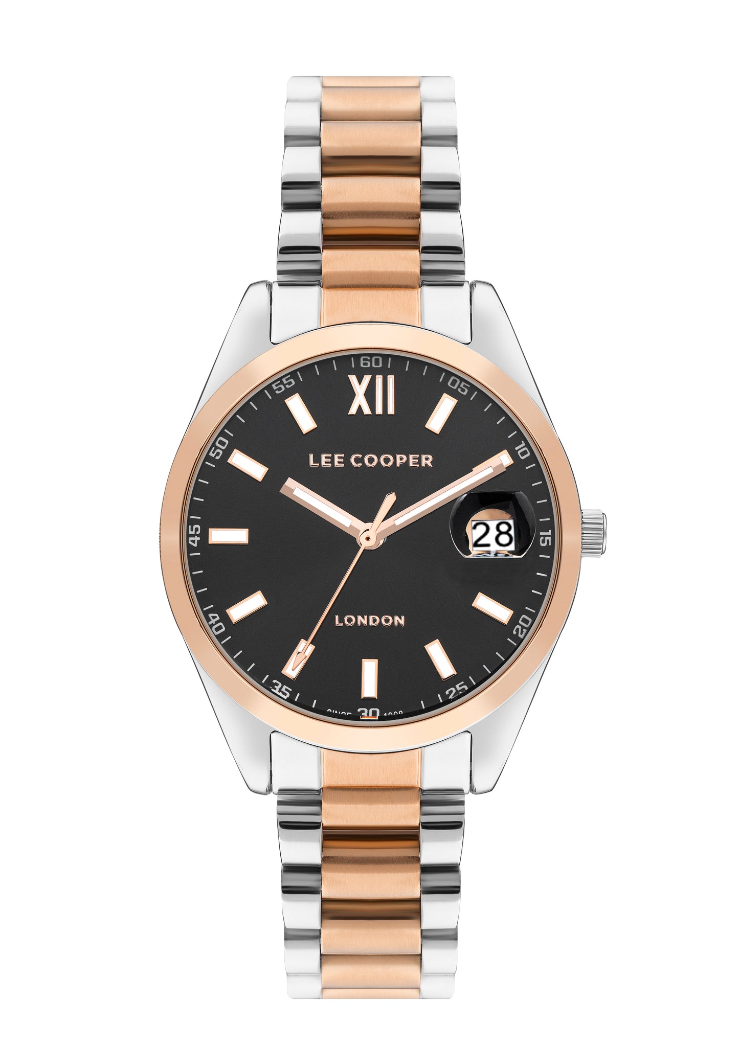Lee Cooper - LC07827.560 - Women's Super Metal Silver/Rose Gold Watch