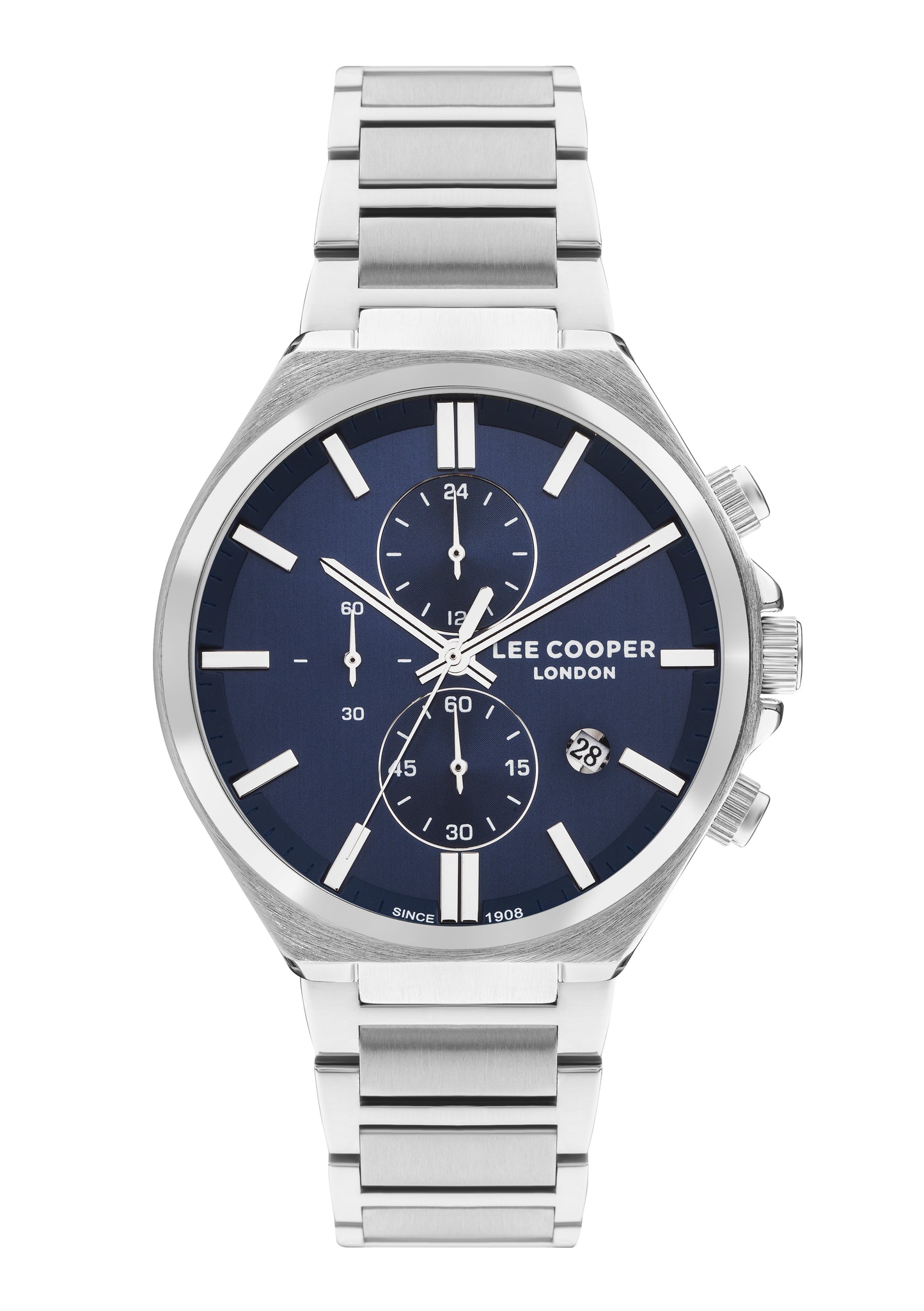 Lee Cooper - LC07835.390 - Men's Super Metal Silver Multifunction Watch