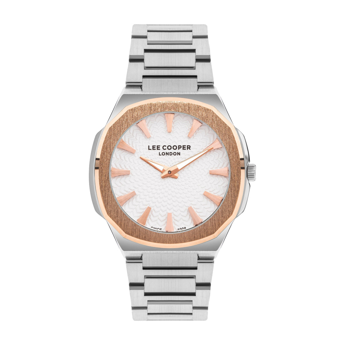 Lee Cooper - LC07861.530 - Gent Super Metal Silver/Rose Gold Watch - Nizam Watch House