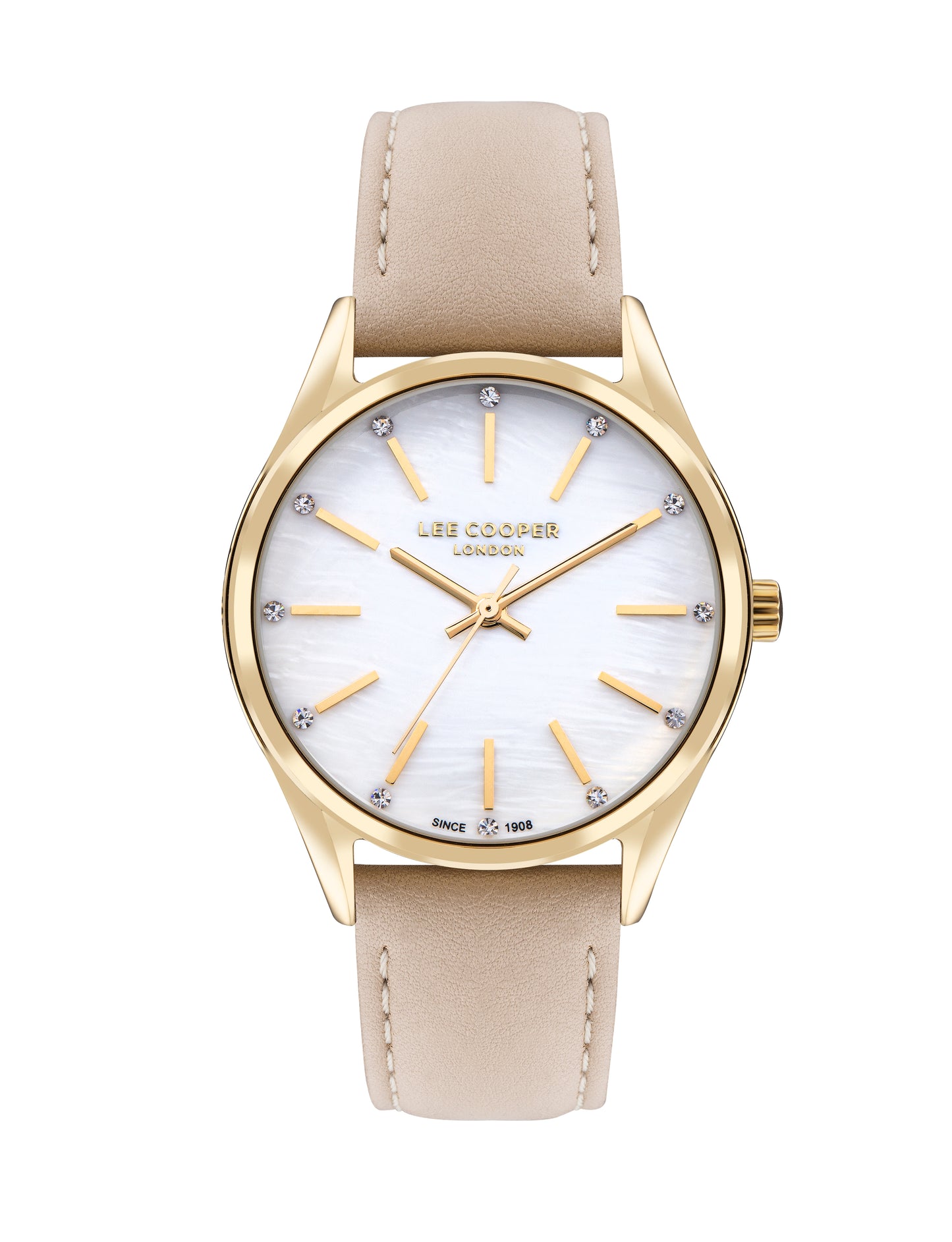 Lee Cooper - LC07871.124 - Women's Super Metal Gold Leather Watch