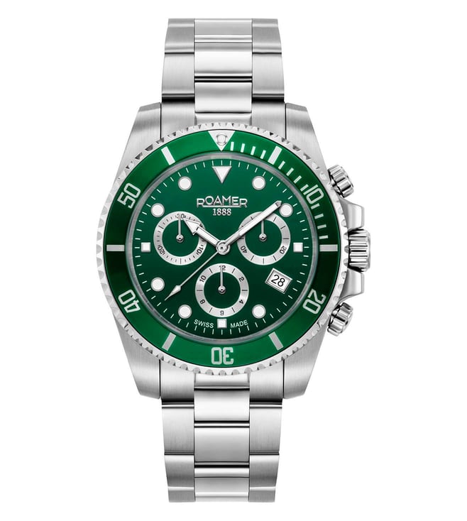 Roamer - 851837 41 75 20 - Deep Sea Chronograph Stainless Steel Watch For Men's