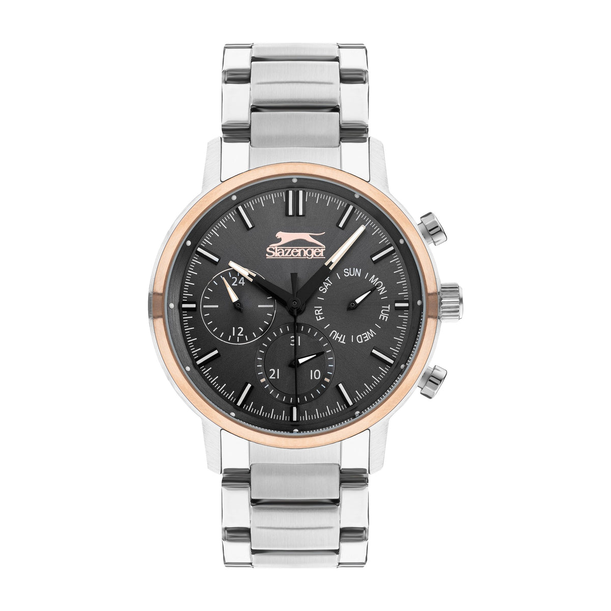 Slazenger - SL.9.2213.2.02 - Quartz Male Metal Silver Band Grey Dial Watch - Nizam Watch House