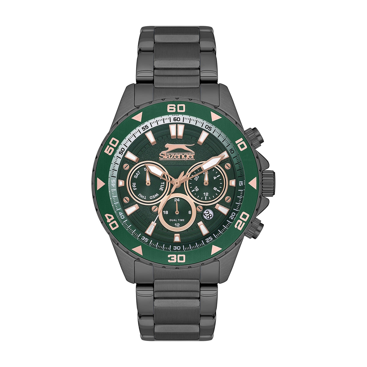 Slazenger - SL.9.2250.2.02 - Quartz Male Greeb Dial Watch - Nizam Watch House