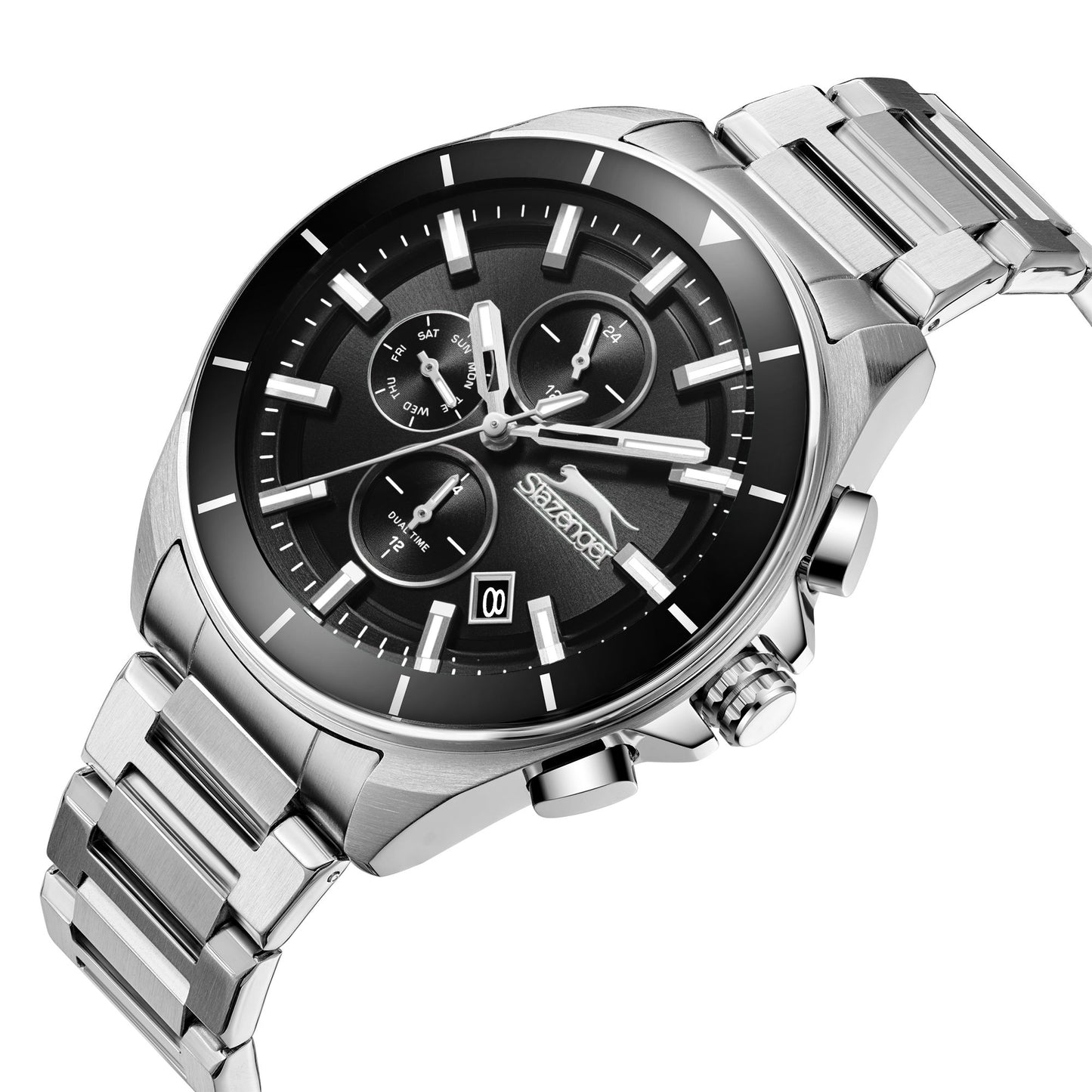 Slazenger - SL.9.2393.2.01 - Stainless Steel Multifunction Watch For Men's