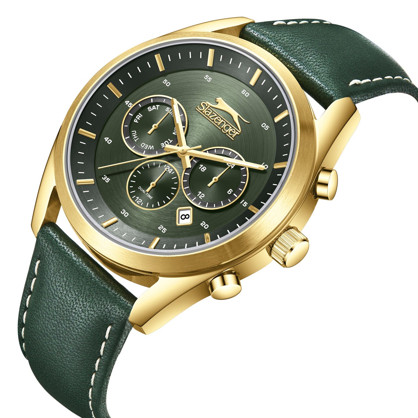Slazenger - SL.9.2395.2.06 -Quartz Multifunction leather Strap Watch For Men's