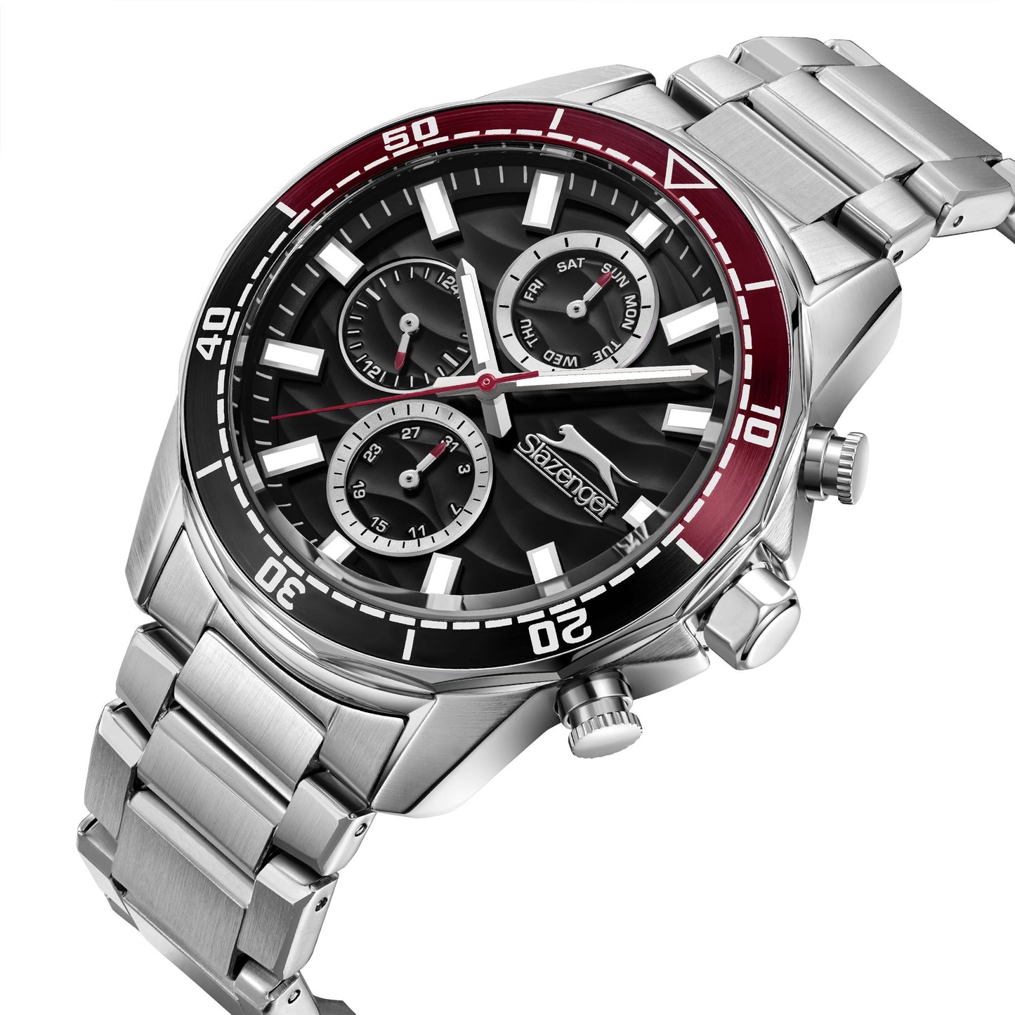 Slazenger - SL.9.2396.2.02 - Stainless Steel Multifunction Watch For Men's