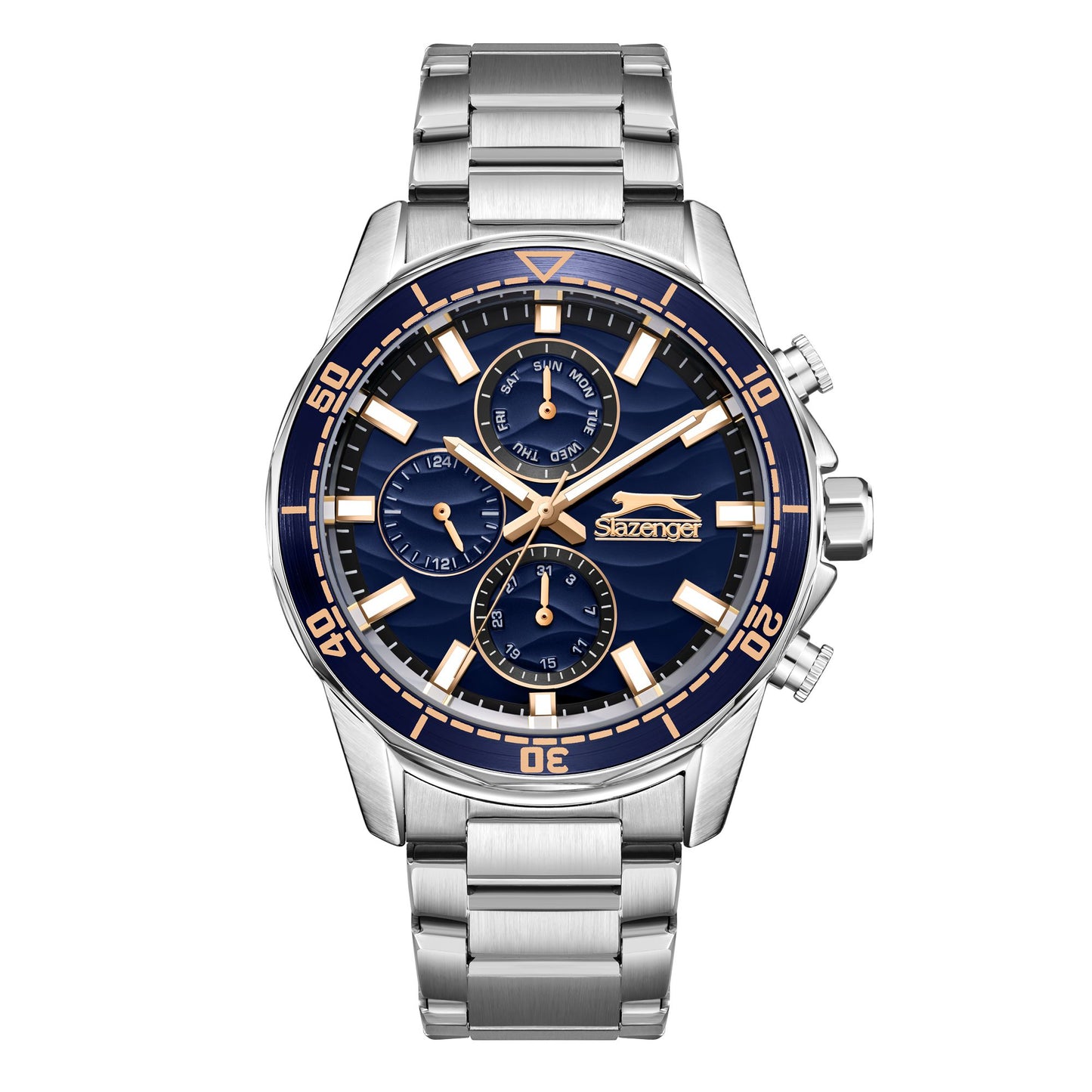 Slazenger - SL.9.2396.2.03 - Stainless Steel Multifunction Watch For Men's