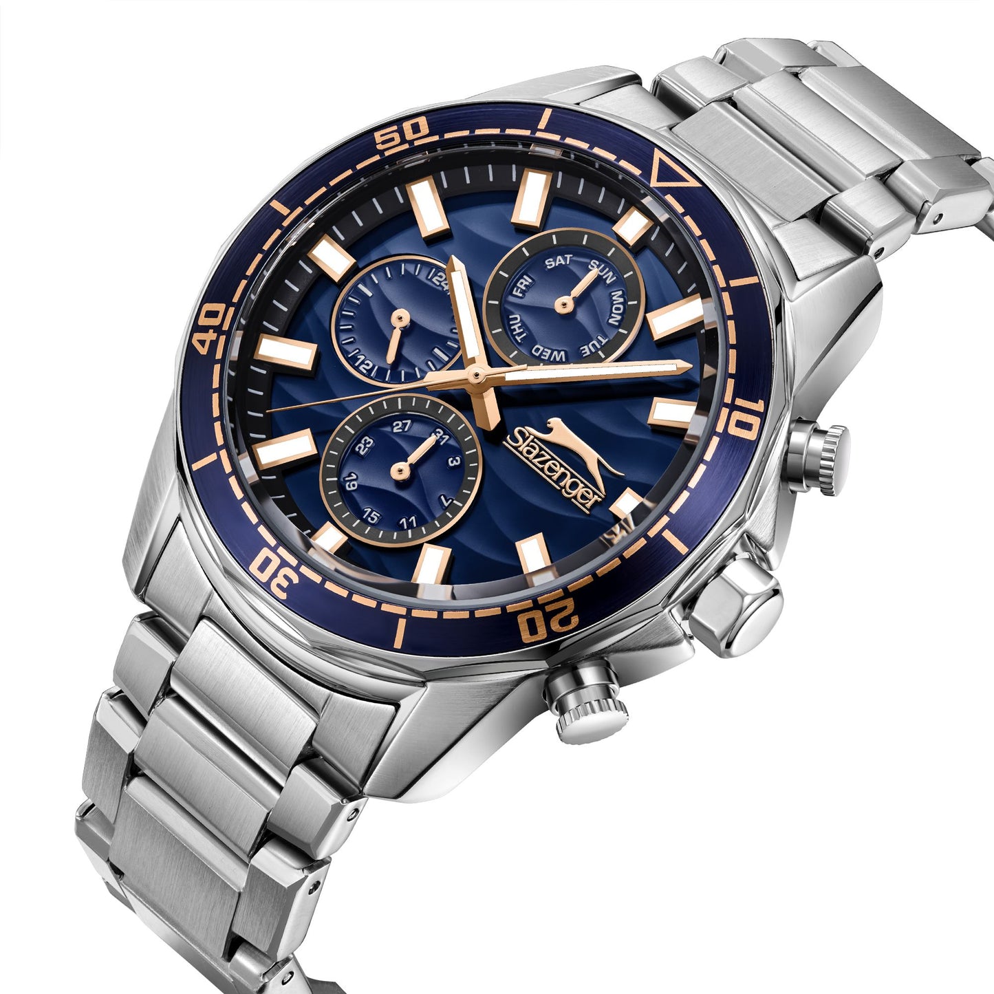 Slazenger - SL.9.2396.2.03 - Stainless Steel Multifunction Watch For Men's