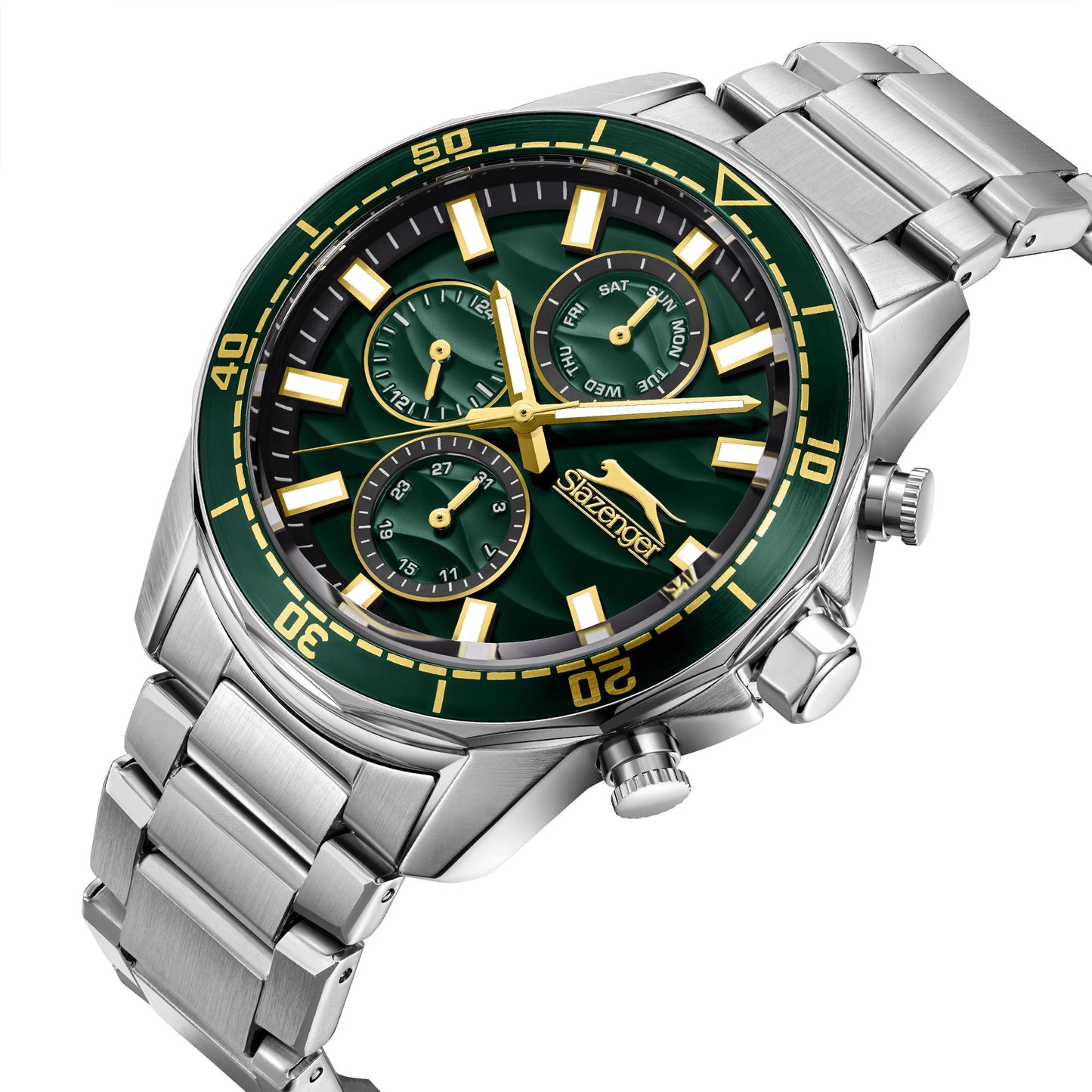 Slazenger - SL.9.2396.2.04 - Stainless Steel Multifunction Watch For Men's