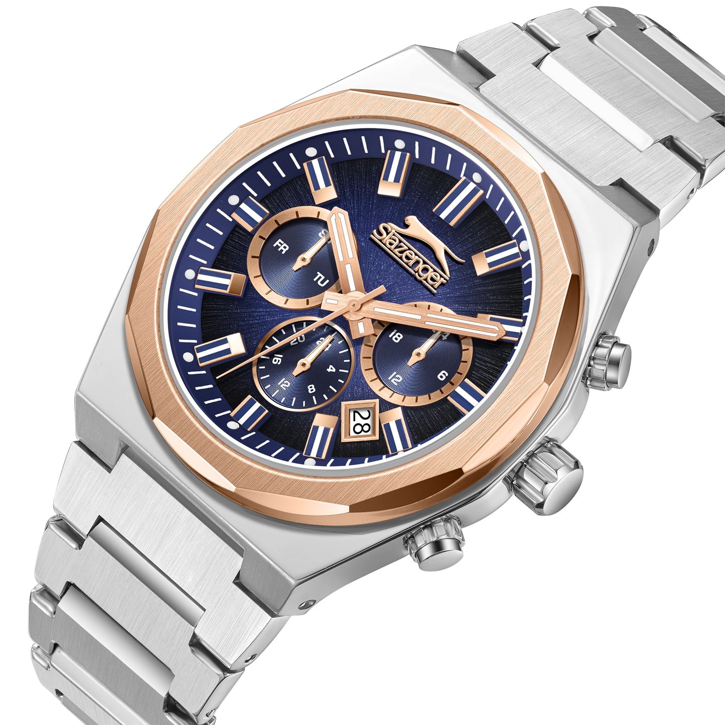 Slazenger - SL.9.2398.2.02 - Stainless Steel Multifunction Watch For Men's