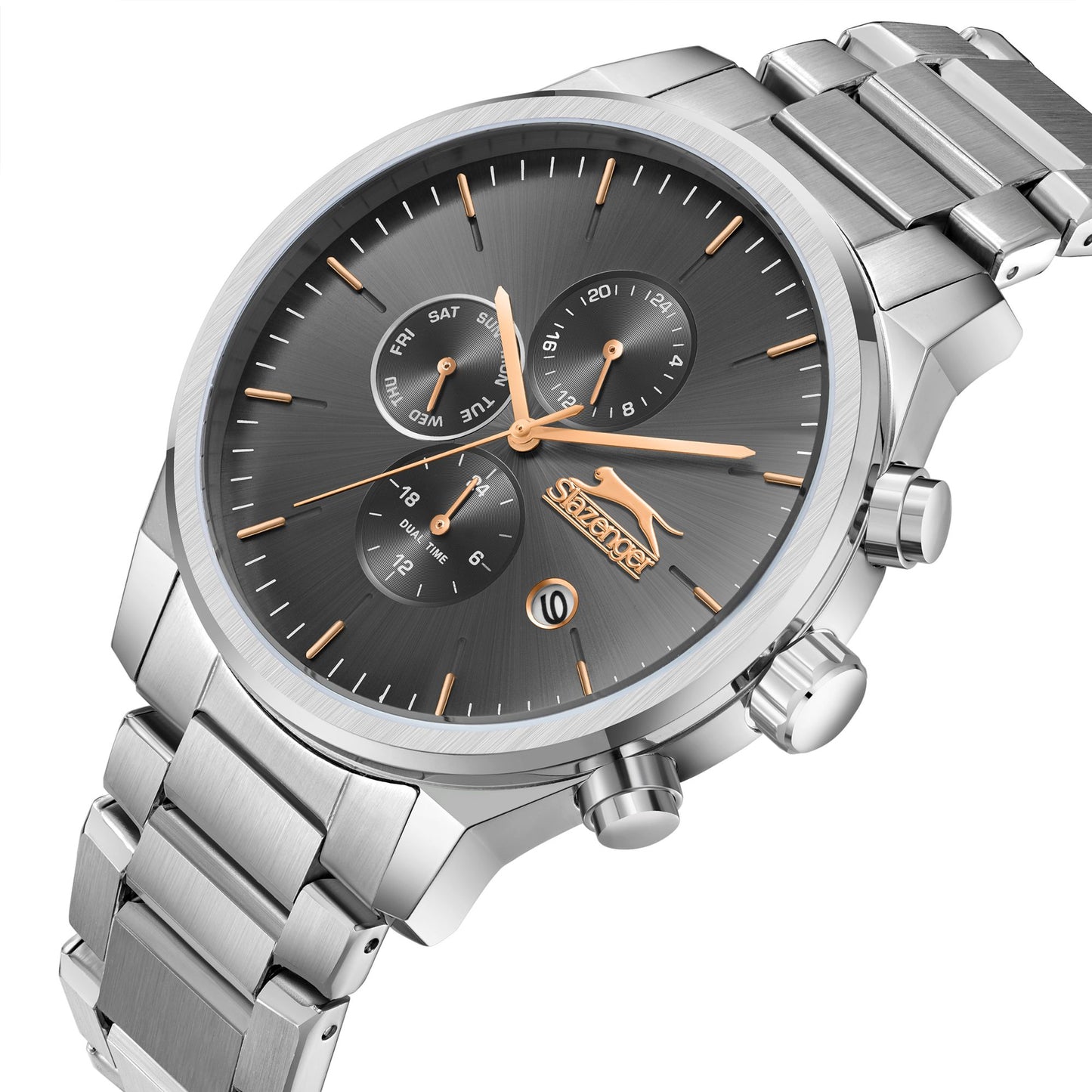 Slazenger - SL.9.2400.2.07 - Stainless Steel Multifunction Watch For Men's