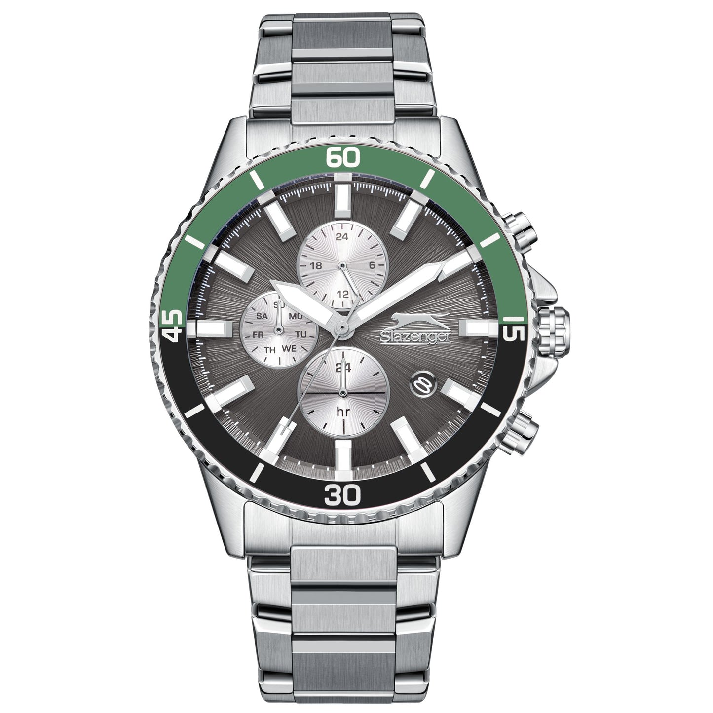 Slazenger - SL.9.2410.2.03 - Stainless Steel Multifunction Watch For Men's