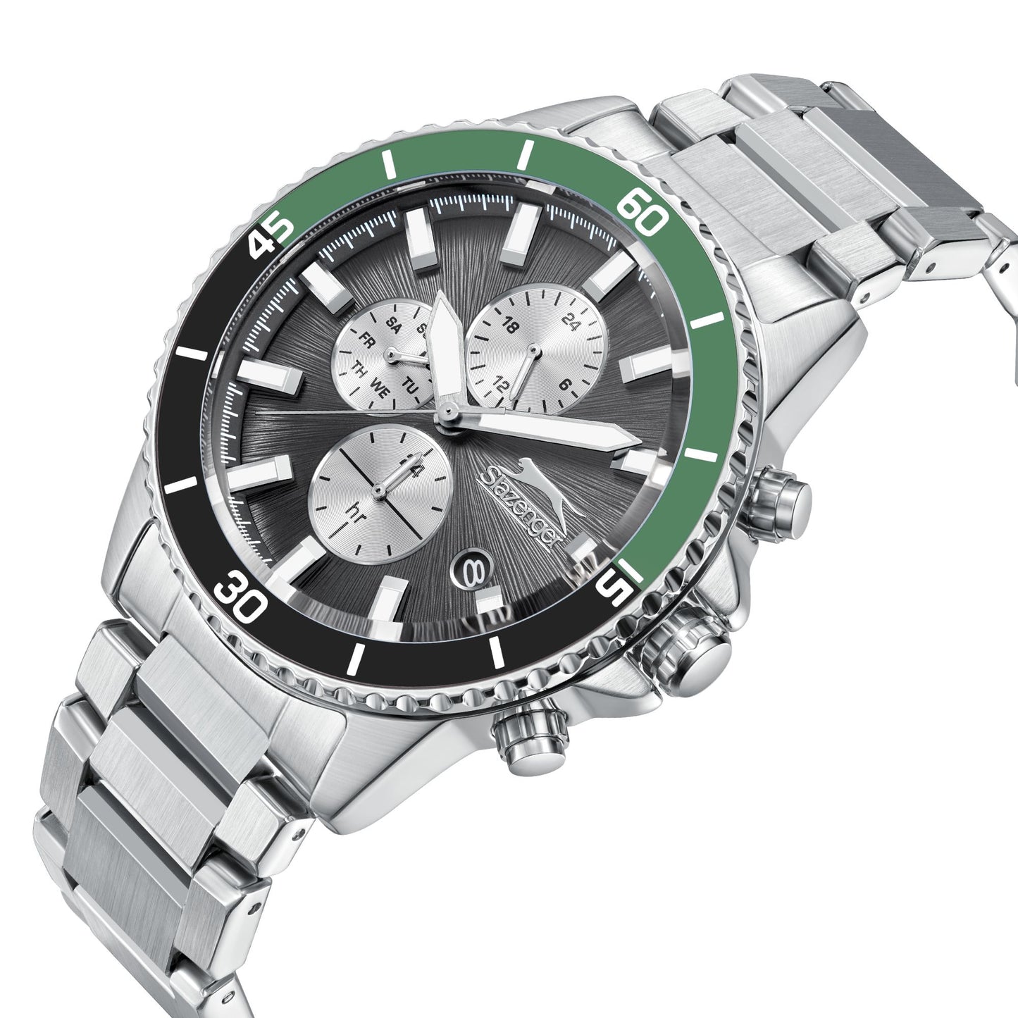 Slazenger - SL.9.2410.2.03 - Stainless Steel Multifunction Watch For Men's