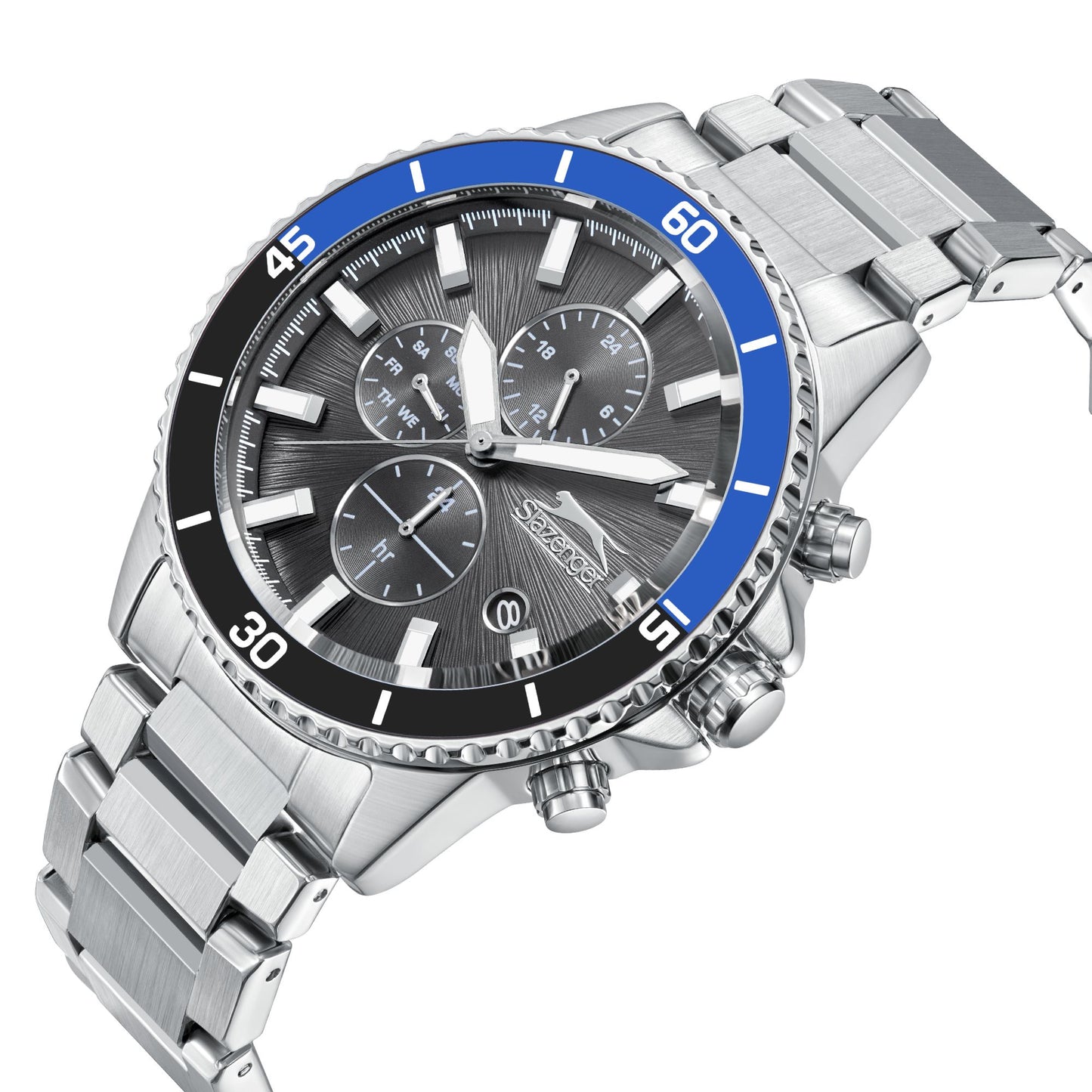 Slazenger - SL.9.2410.2.05 - Stainless Steel Multifunction Watch For Men's