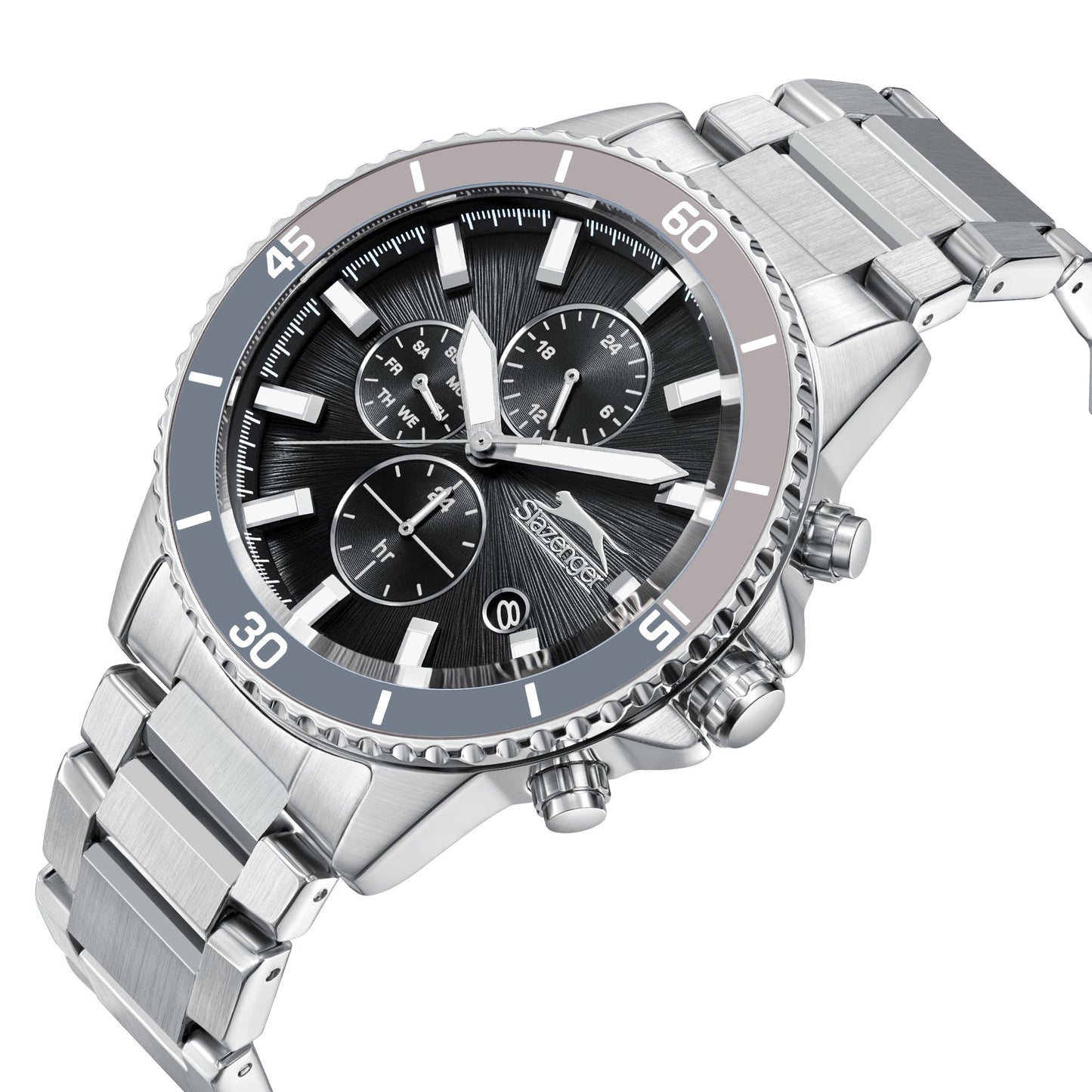 Slazenger - SL.9.2410.2.06 - Stainless Steel Multifunction Watch For Men's