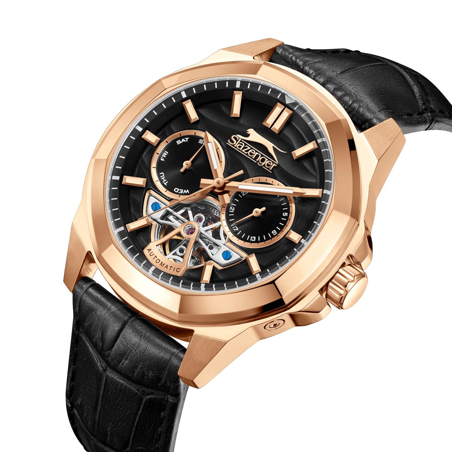 Slazenger - SL.9.2438.2.03 - Automatic Leather Strap Watch For Men's