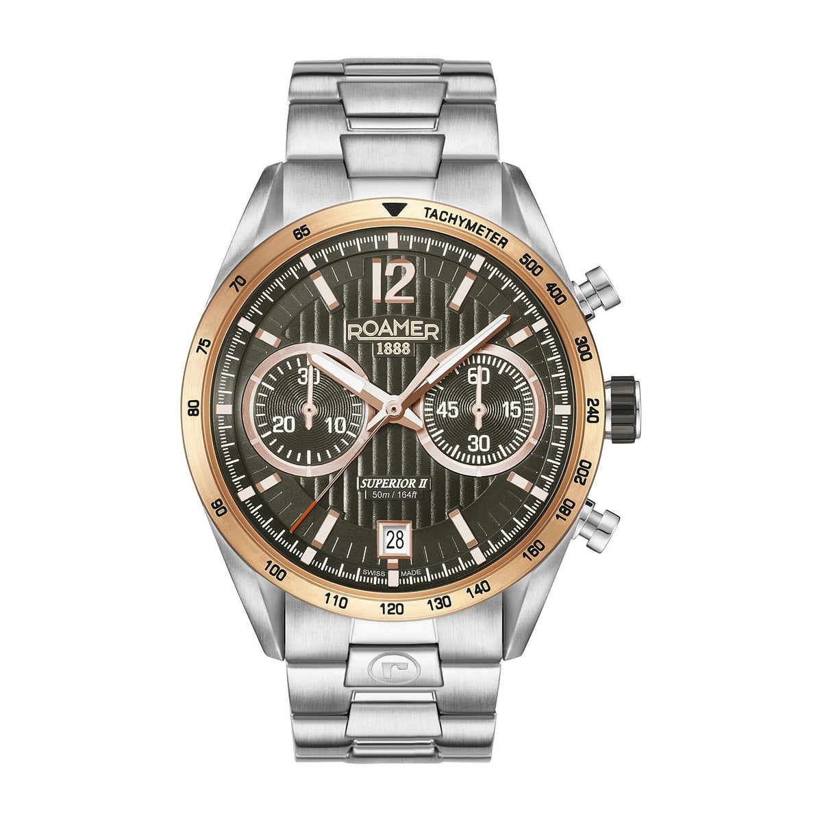 Roamer - 510902 49 64 50 - Superior Chrono II Stainless Steel Men Watch - Nizam Watch House