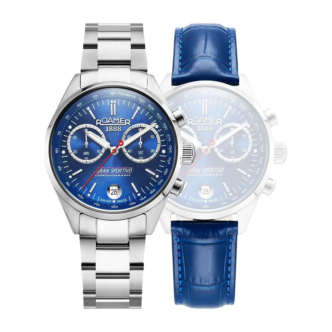 Roamer Men's GRAN Sportivo Stainless Steel Set Watch 978818 41 45 20 - Nizam Watch House