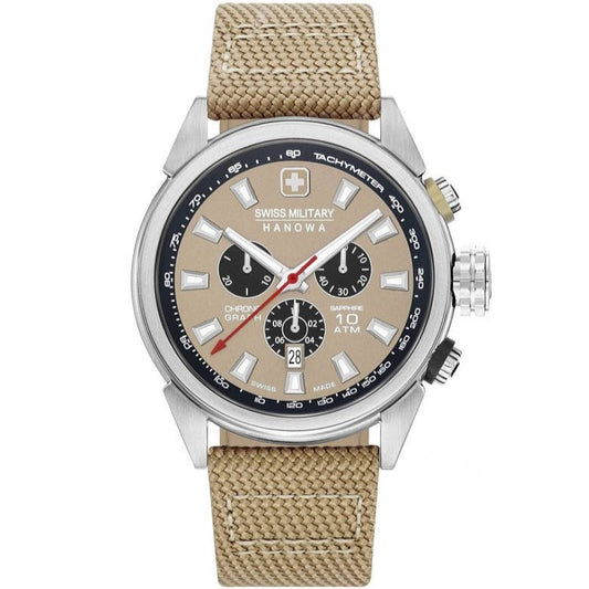 Swiss Military Hanowa Gents Quartz Leather Strap Watch 06-4322.04.014 - Nizam Watch House
