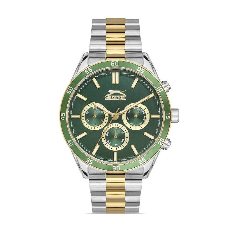 Slazenger - SL.09.2109.2.03 - Gents Stainless Steel Watch  Green - Nizam Watch House
