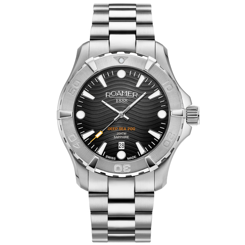 Roamer - 860833 41 55 70 - Deep Sea 200 Men's Black Watch - Nizam Watch House