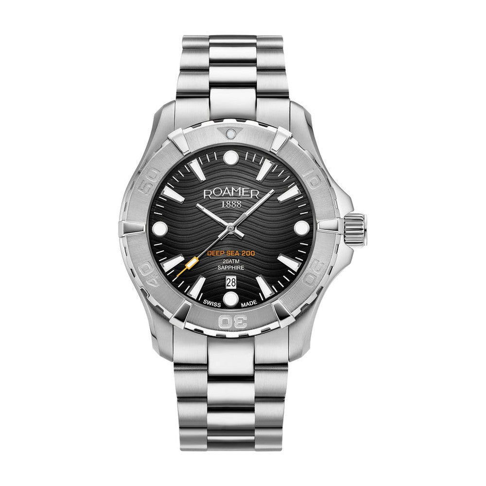 Roamer - 860833 41 55 70 - Deep Sea 200 Men's Black Watch - Nizam Watch House