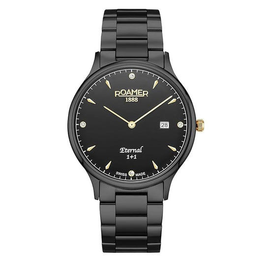 Roamer - 863833 45 55 50 - Eternal 1+1 Quartz Watch for Men's