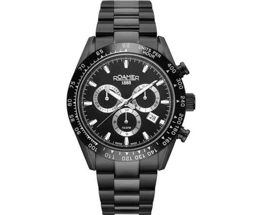 Roamer - 850837 44 55 20 - MONZA Chronograph Stainless Steel Watch For Men's