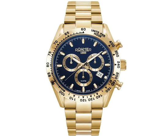 Roamer - 850837 48 45 20 - MONZA Chronograph Stainless Steel Watch For Men's