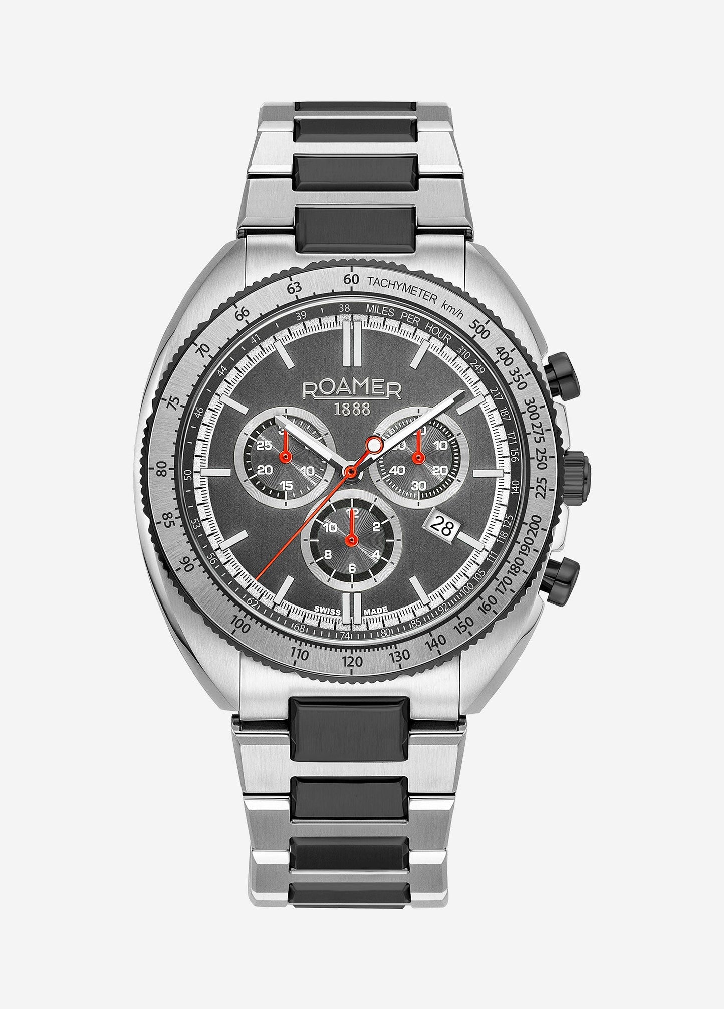 Roamer - 868837 45 85 70 - POWER CHRONO Stainless Steel Watch For Men's