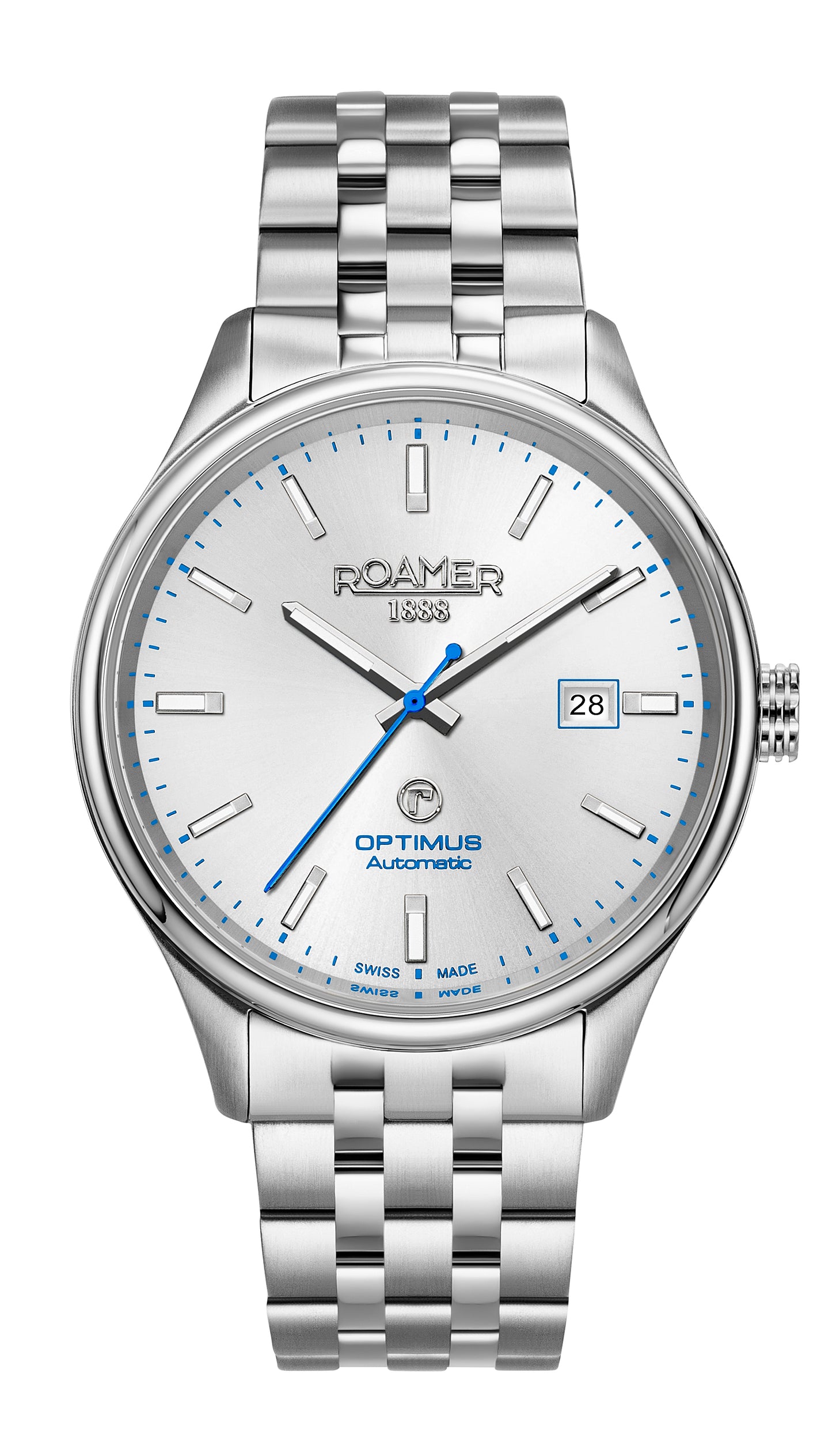 Roamer -  983983 41 15 50 - Optimus Automatic Stainless Steel Watch for Men's